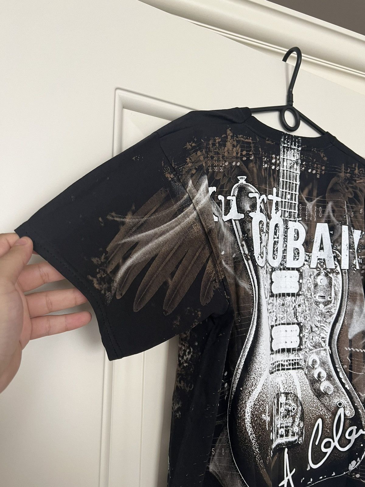 Band Tees × Nirvana 💥💥 Kurt Cobain Nirvana Band Tee Over Print Size US L / EU 52-54 / 3 - 7 Thumbnail