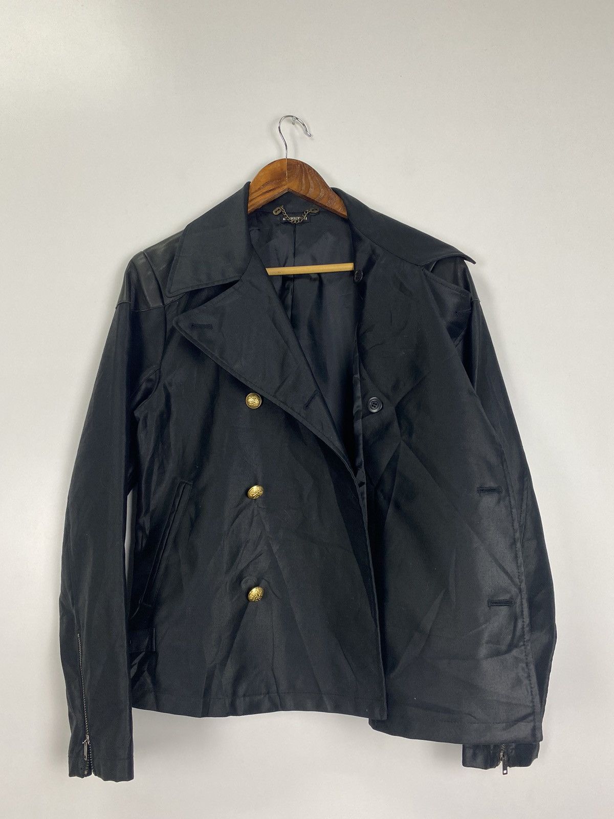Ann Demeulemeester Ann Demeulemeester shoulder leather Jacket nice design Size US M / EU 48-50 / 2 - 10 Thumbnail