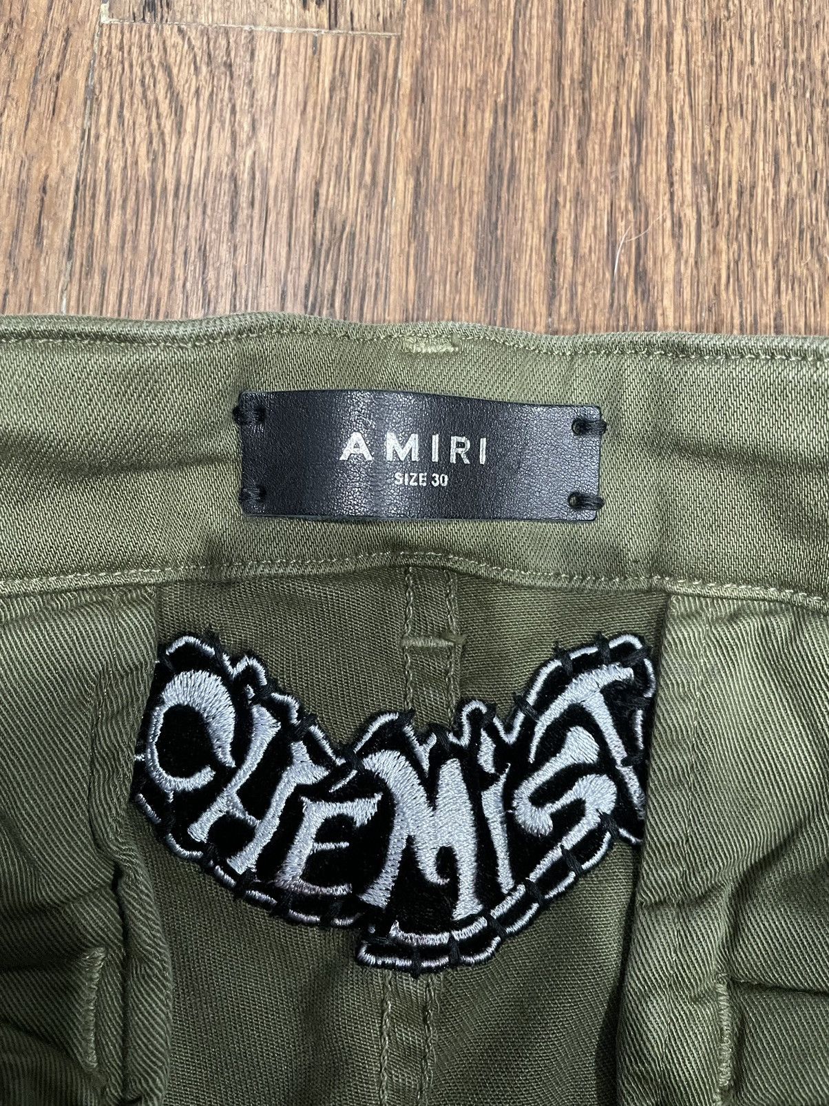 Amiri Amiri x Chemist Black Leather Star Patch Tactical Cargo Jean Size US 30 / EU 46 - 3 Thumbnail