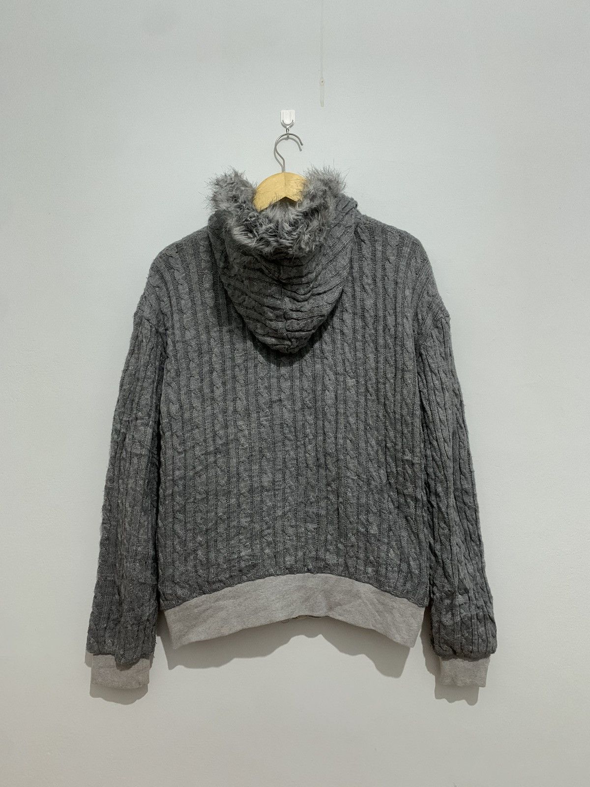 Beauty Beast × If Six Was Nine × Le Grande Bleu (L.G.B.) Fur knit hoodie ifsixwasnine lgb style Size US M / EU 48-50 / 2 - 3 Thumbnail
