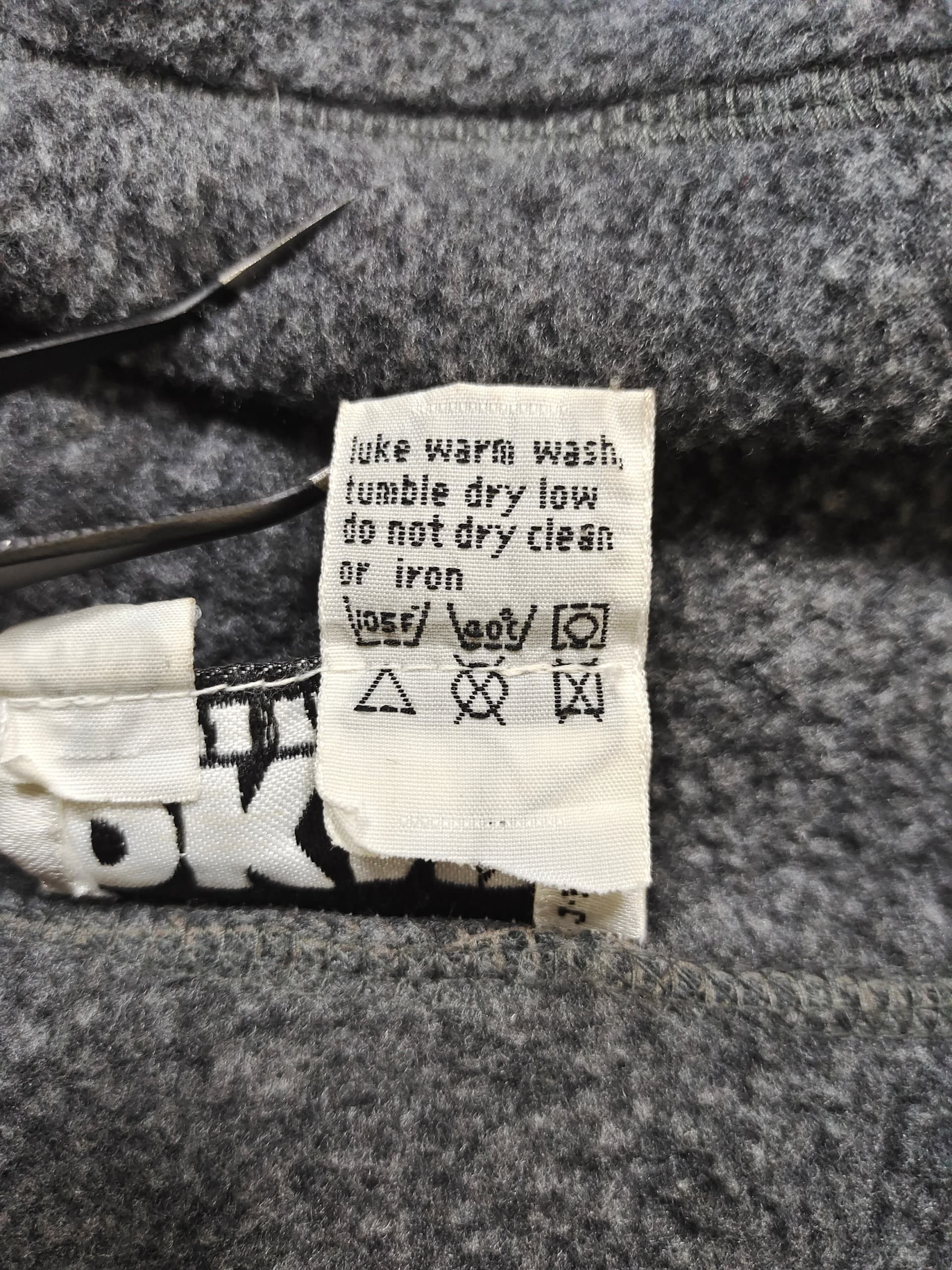 DKNY DKNY Fleece Winter Athlete Two-Tone Half-Zip Oversized Fit Size US M / EU 48-50 / 2 - 11 Thumbnail