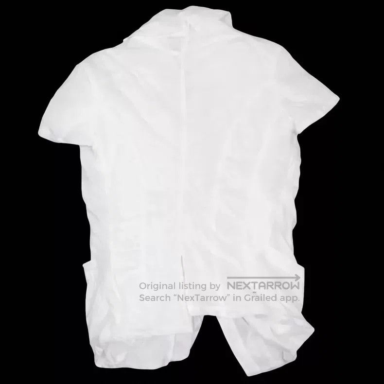 Junya Watanabe JUNYA WATANABE Asymmetrical Neckline Short Sleeve Shirt Size S / US 4 / IT 40 - 3 Thumbnail
