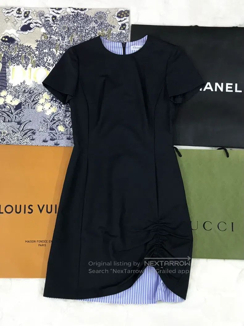 Dior Dior Striped fake two-piece dress Size XS / US 0-2 / IT 36-38 - 1 Thumbnail