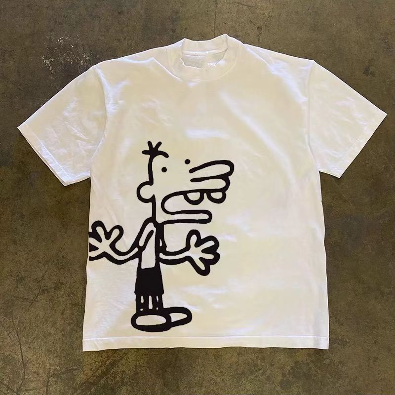 Vintage Street washed retro cartoon boy print t-shirt Size US M / EU 48-50 / 2 - 1 Thumbnail