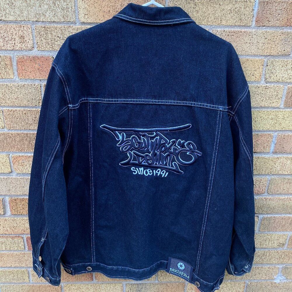 Southpole × Vintage Vintage 1998 South Pole Embroidered Jean Jacket Large Blue Size US L / EU 52-54 / 3 - 1 Thumbnail