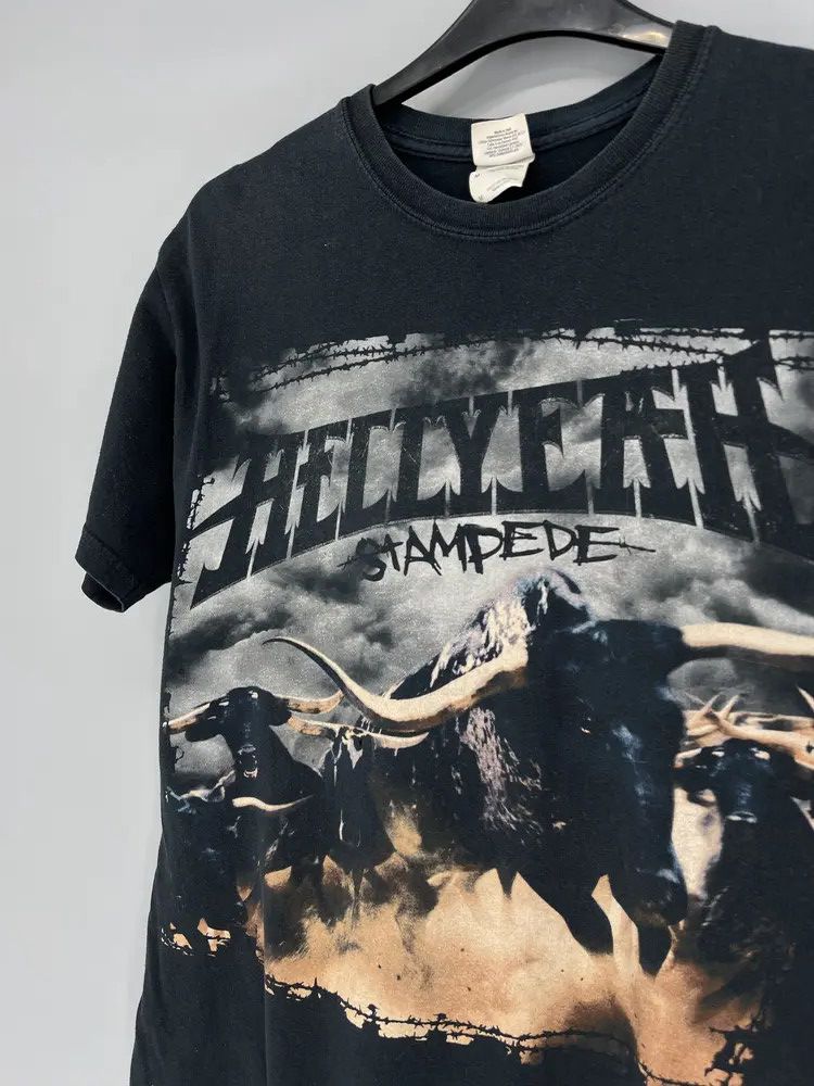 Band Tees Vintage y2k HELLYEAH stamdede tour 2010 Band Rock Tee Size US M / EU 48-50 / 2 - 7 Thumbnail