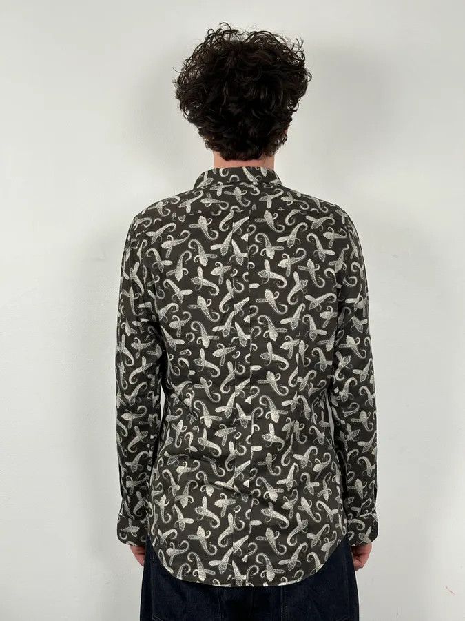 Dolce & Gabbana 2010s Dolce & Gabbana Brown Paisley Shirt Size US L / EU 52-54 / 3 - 3 Thumbnail