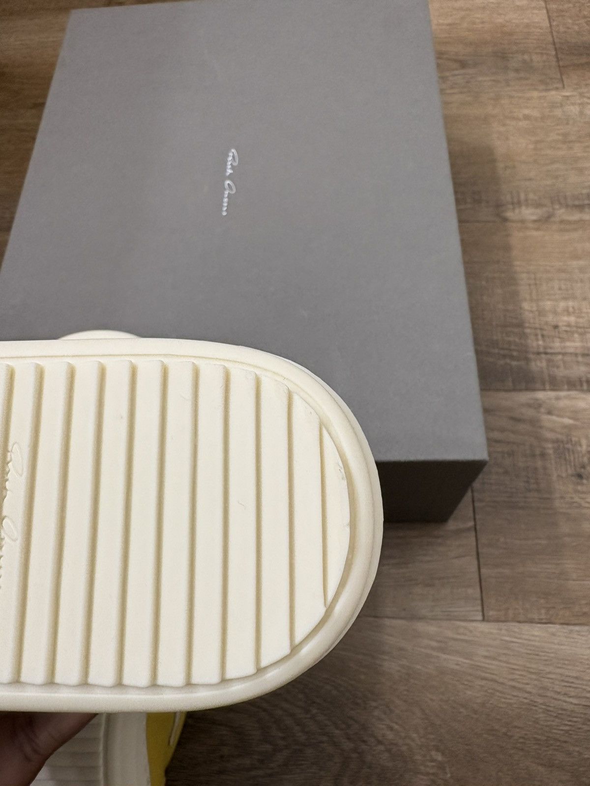 Rick Owens **RARE Rick Owens Vintage Sneak Lemon/Milk/Milk Size US 7 / EU 40 - 13 Thumbnail