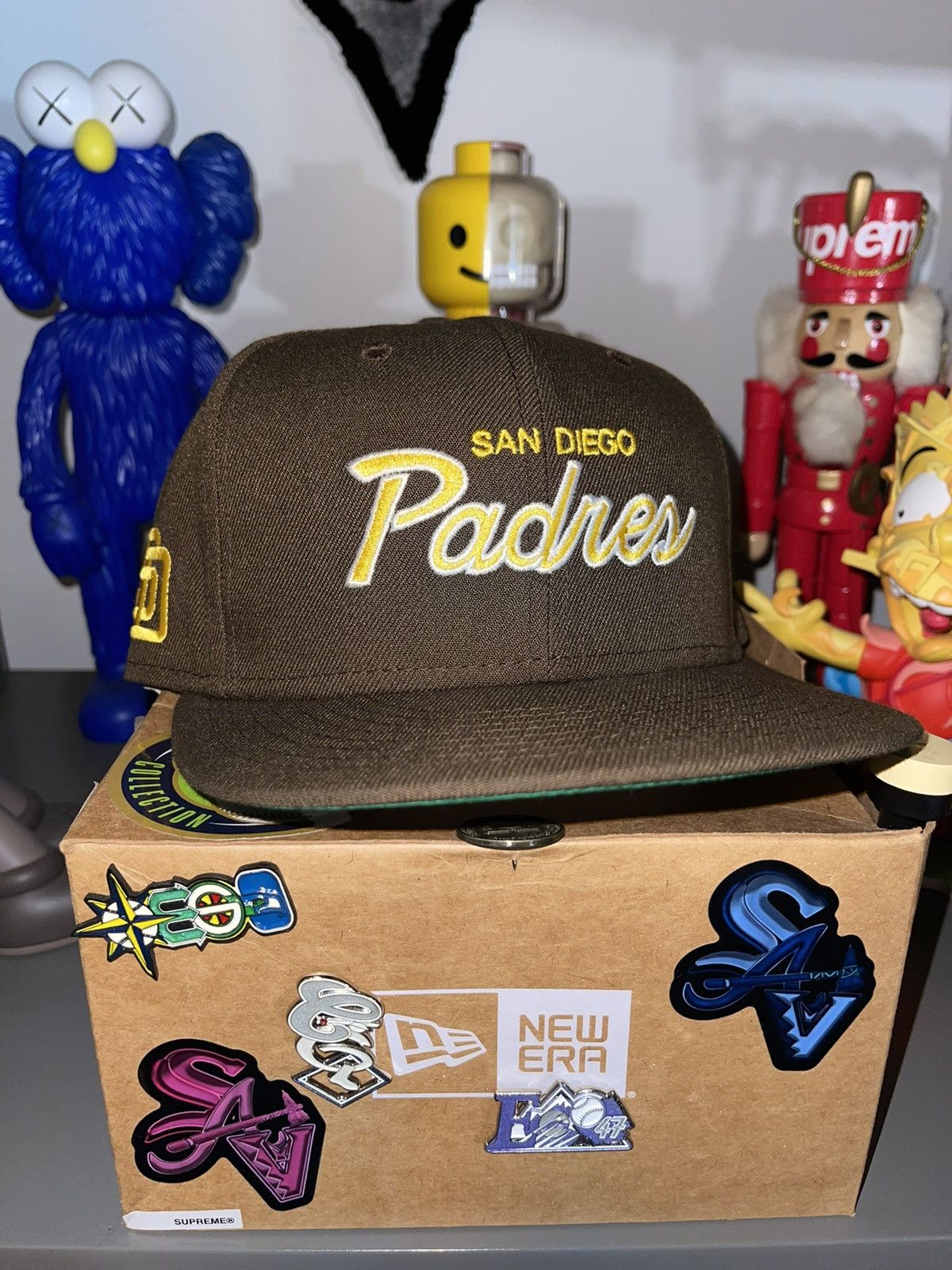 New Era 9Fifty San Diego Padres Stadium Patch Snapback Hat - Storm Gre – Hat  Club