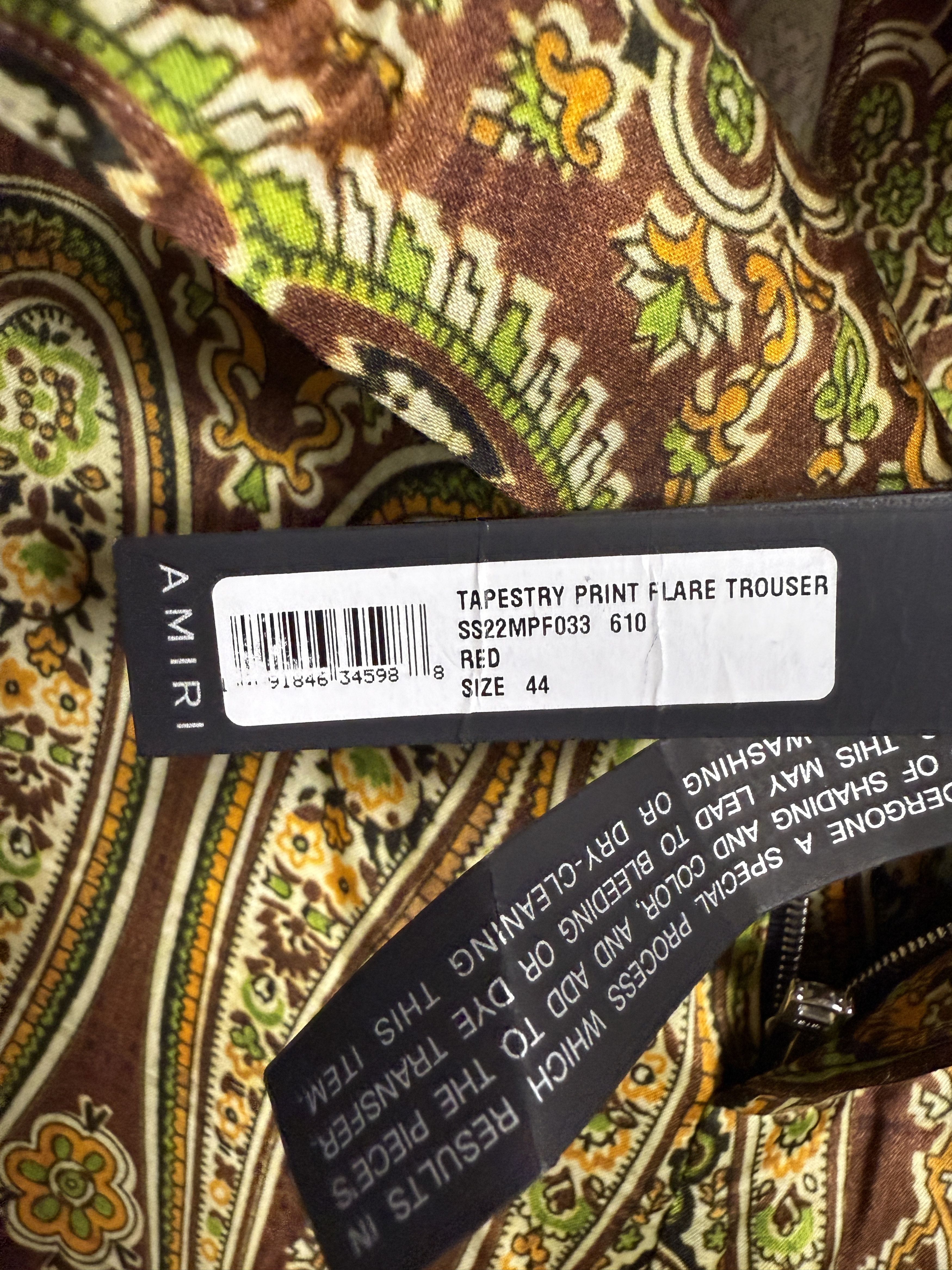 Amiri $1300 Amiri Tapestry Print Flare Pant Size US 30 / EU 46 - 8 Thumbnail