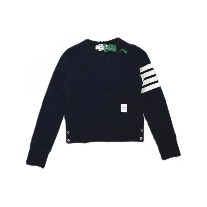 Thom Browne Thom Browne Navy Blue Logo Sweatshirt for Women -2507 Size M / US 6-8 / IT 42-44 - 8 Thumbnail