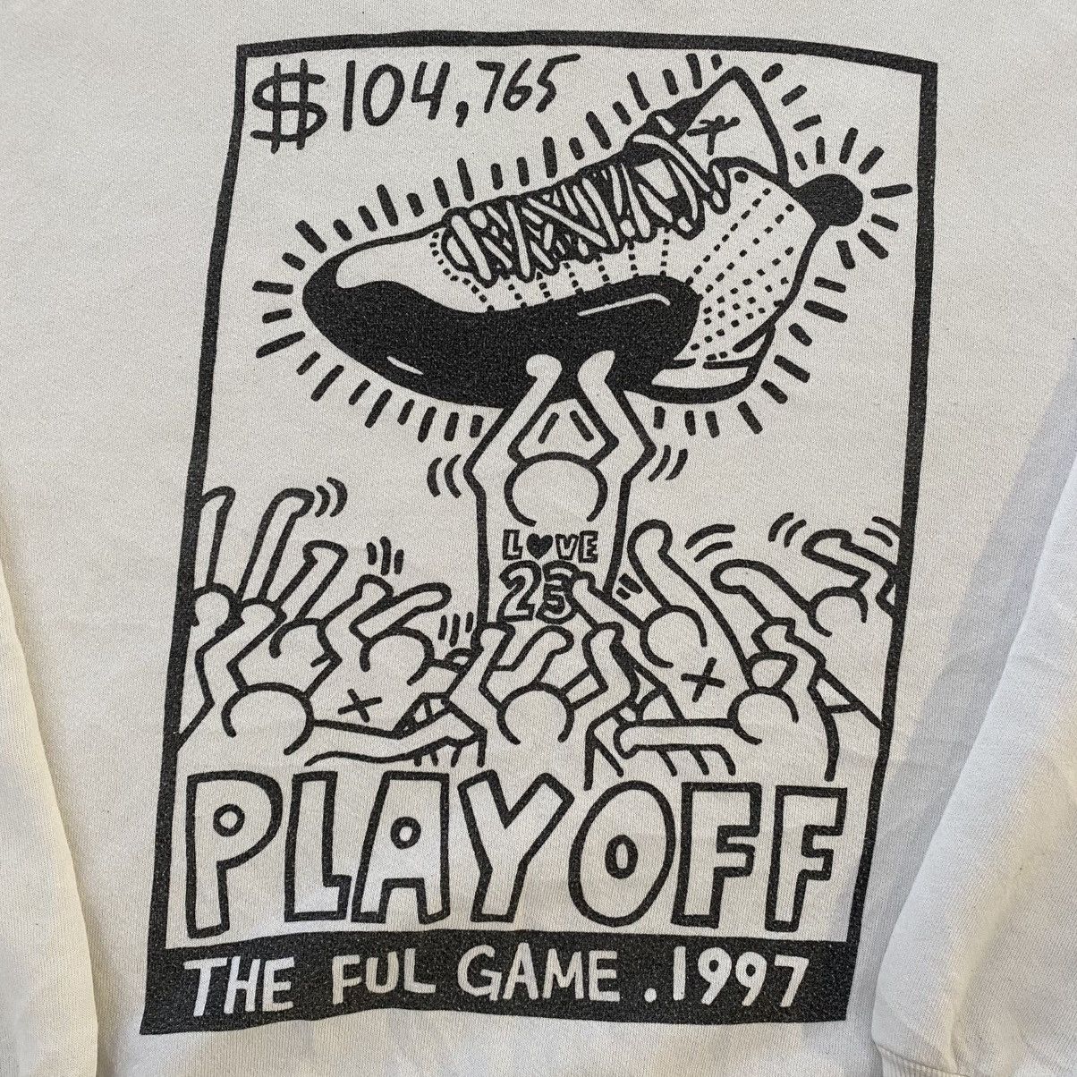 Designer × Keith Haring × Vintage Vintage 2000 Keith Haring Play Off Sweatshirt Size US XL / EU 56 / 4 - 3 Thumbnail