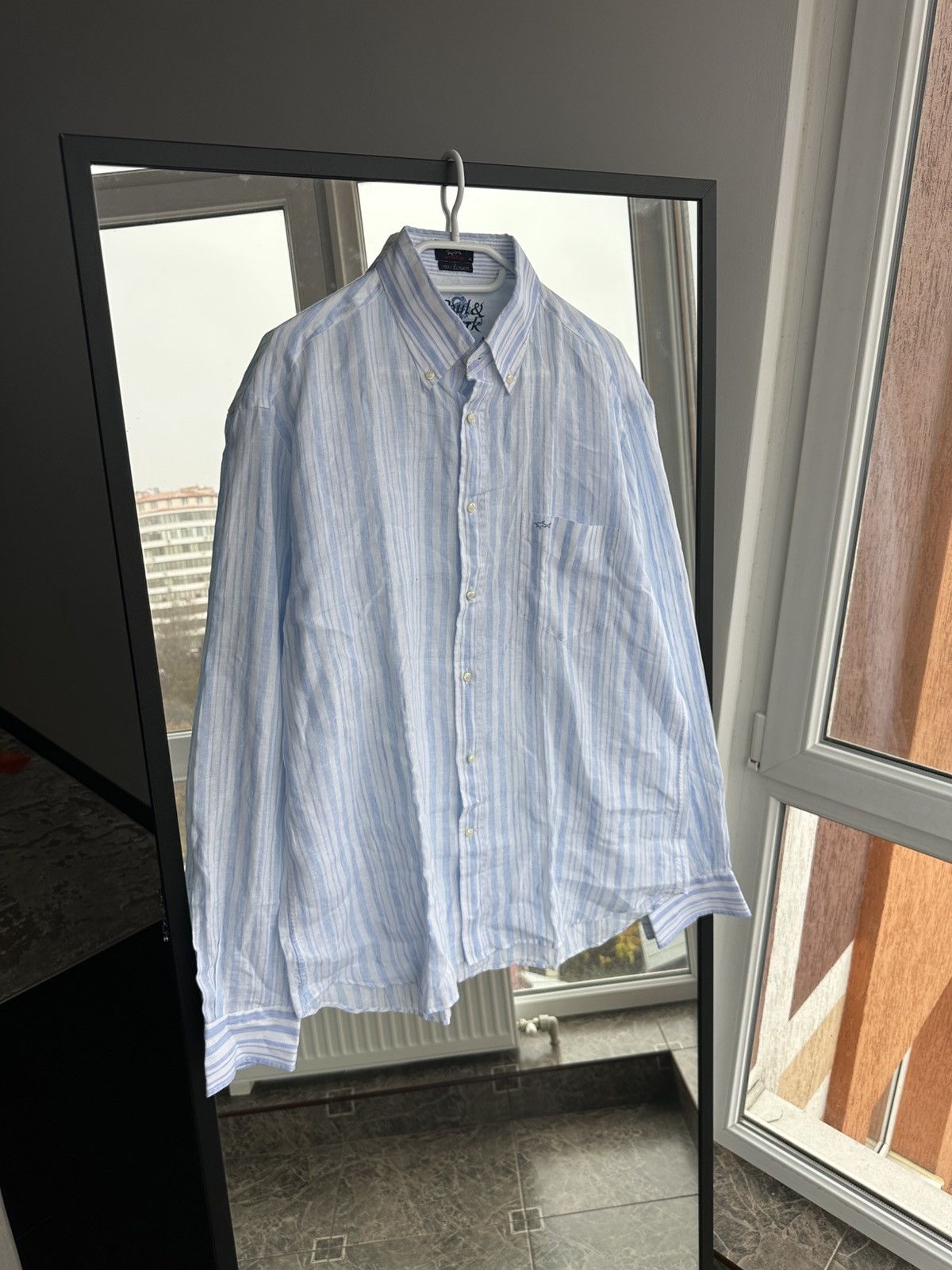 Paul & Shark Paul & Shark Yachting Striped Shirt Blue White Button Down Size US XL / EU 56 / 4 - 1 Thumbnail