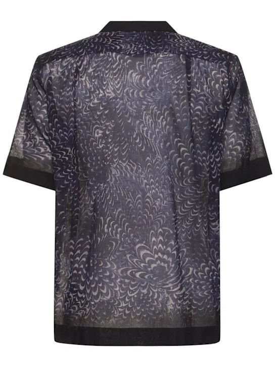 Dries Van Noten o1lsvrm0425 Short Sleeve Shirt in Navy Size US S / EU 44-46 / 1 - 4 Thumbnail