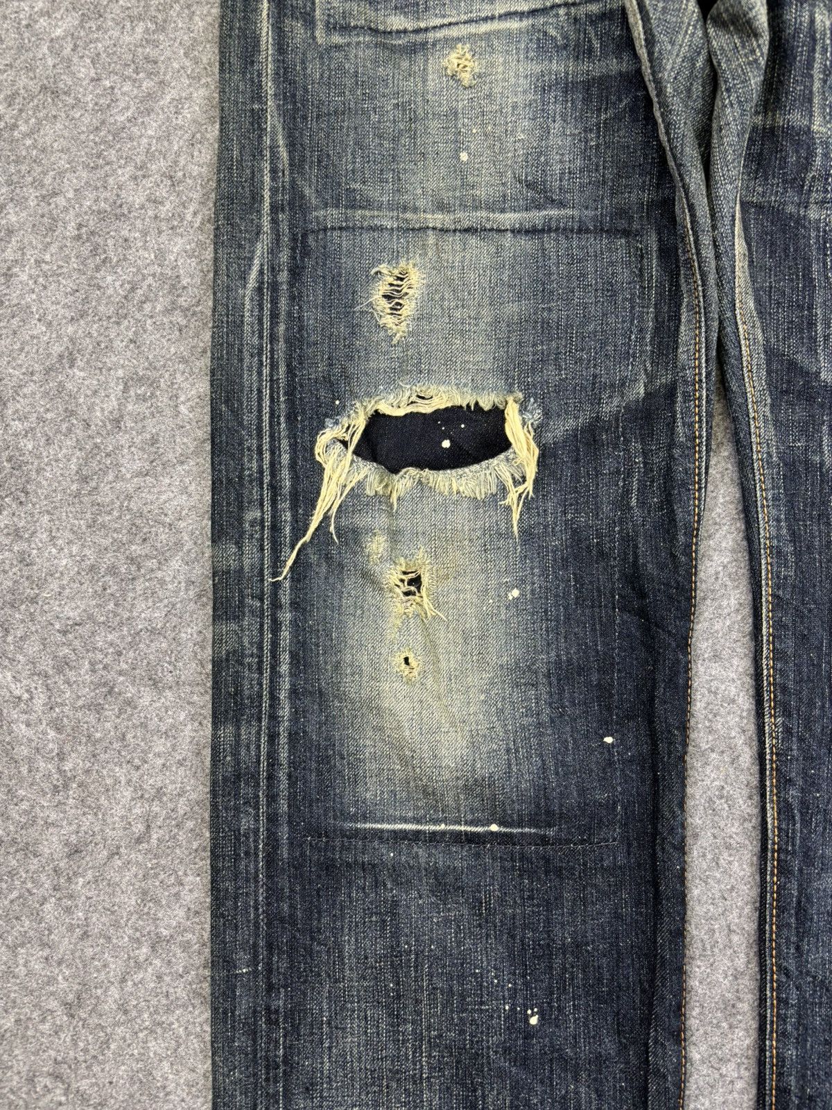 Edwin 💥Rebel Patchwork💥Edwin Painter Distressed Denim F772 Size US 32 / EU 48 - 8 Thumbnail