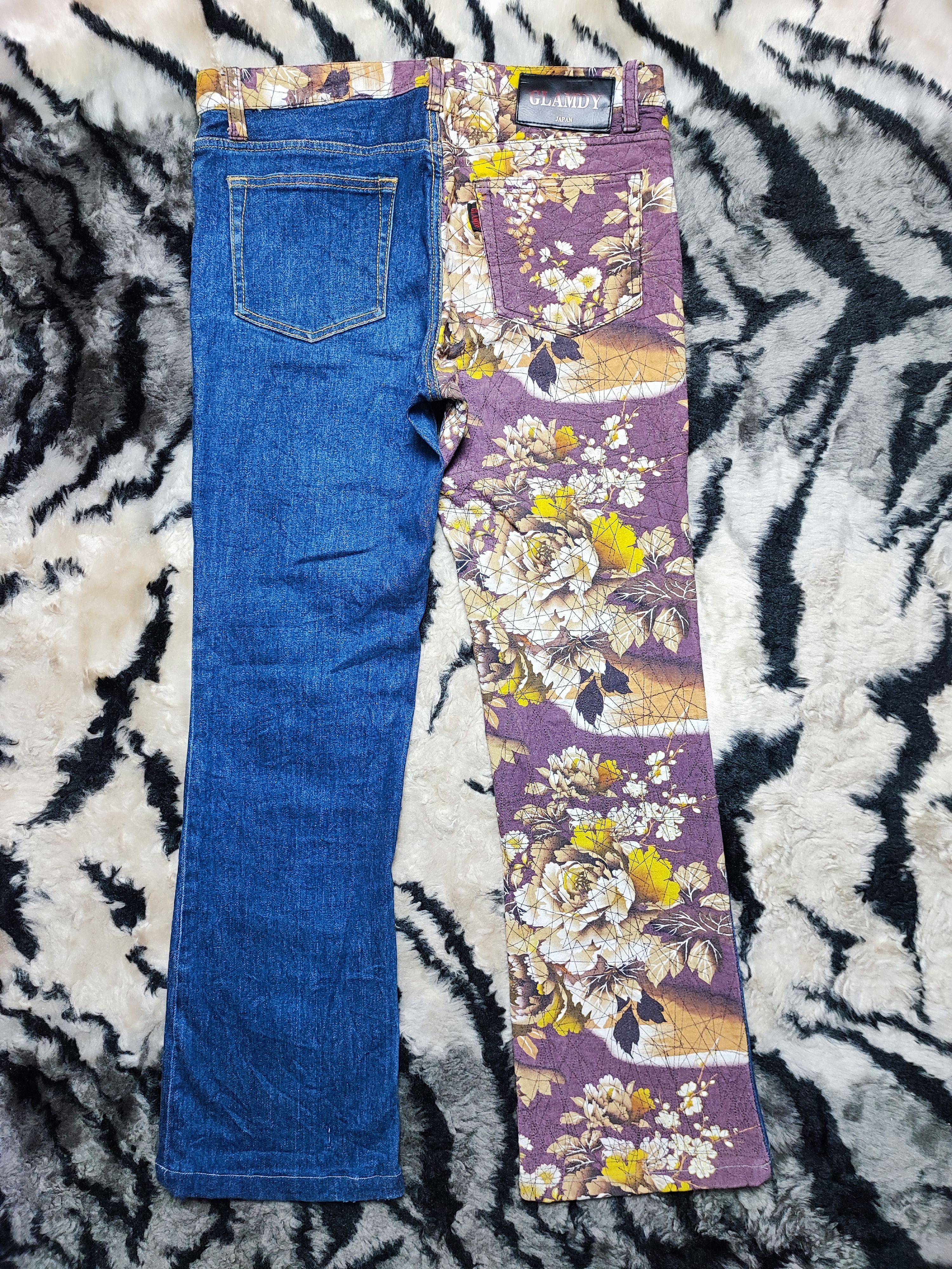 Japanese Brand Glamdy Full Print Flower Motive Hybrid Restructure Size US 30 / EU 46 - 8 Thumbnail