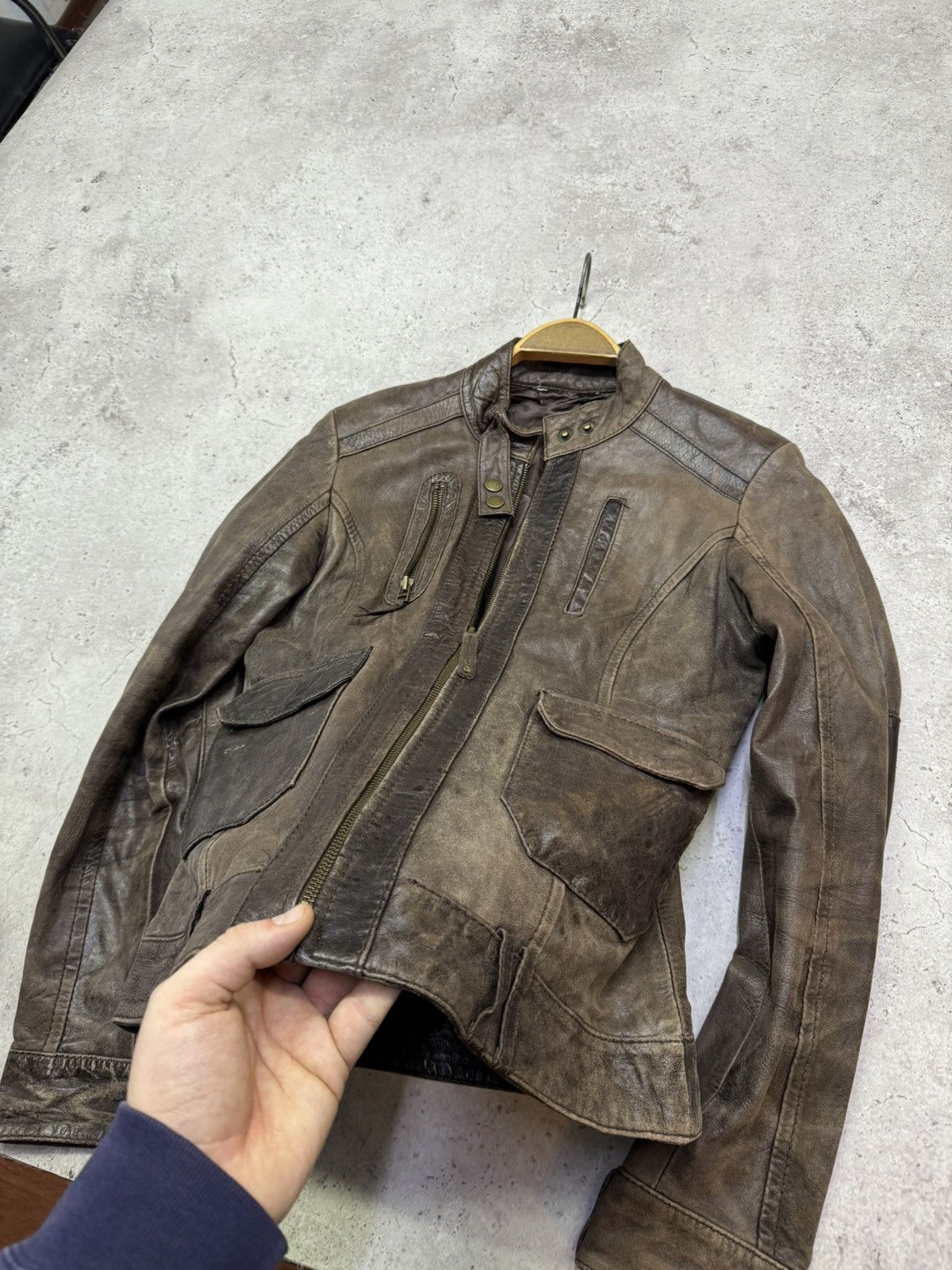 Yohji Yamamoto Vintage Faded Soft Leather Style Jacket Size US M / EU 48-50 / 2 - 6 Thumbnail