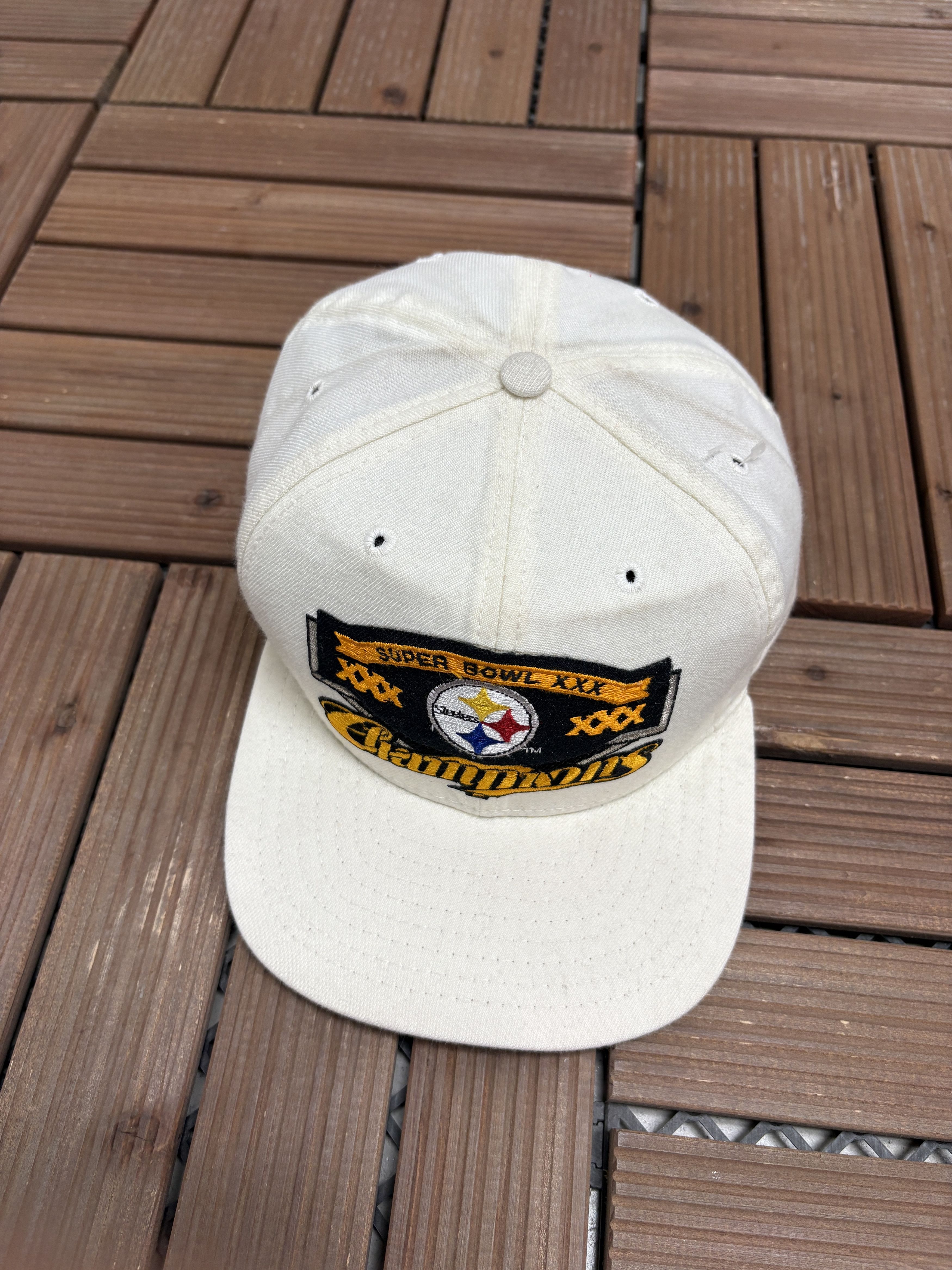 Vintage Pittsburgh Steelers Super Bowl XXX Champions Vintage Hat Size ONE SIZE - 1 Thumbnail