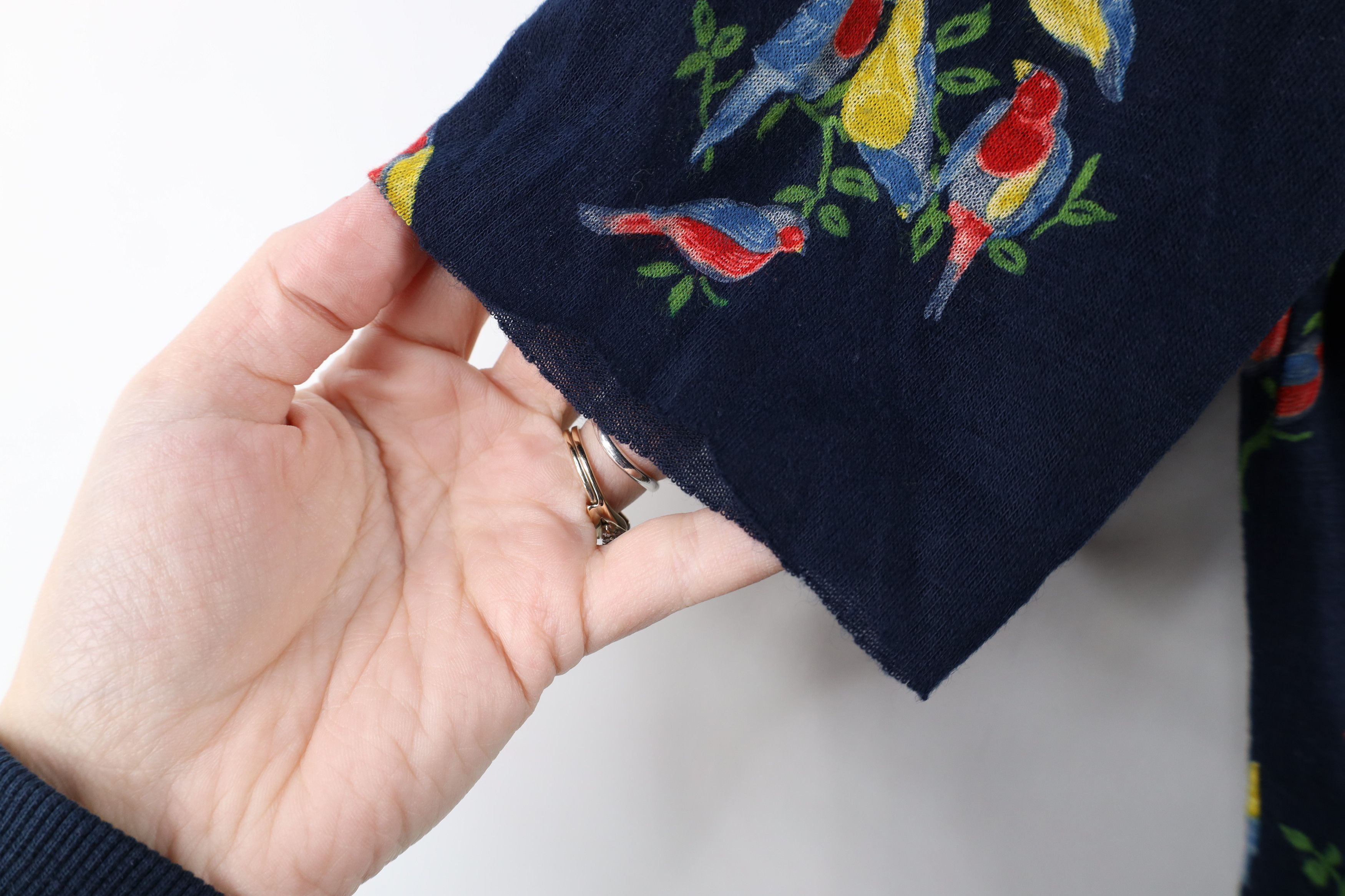 Vintage Vintage 60s 70s Streetwear Flower Knit Collared Button Shirt Size S / US 4 / IT 40 - 8 Thumbnail