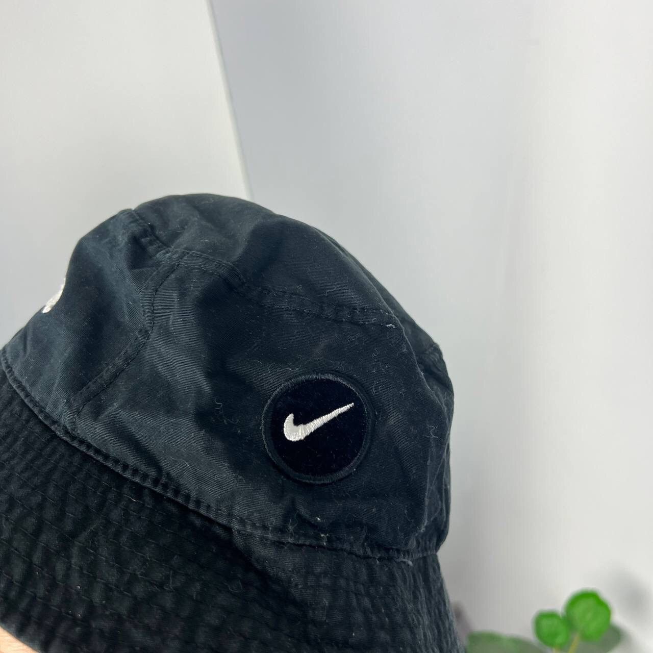 Nike Nike Black Cap Swoosh Y2k Panama Drill Size ONE SIZE - 2 Thumbnail