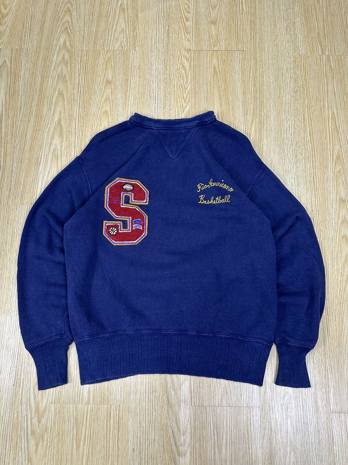Warehouse Warehouse Sports Equipment Basketball Crewneck Z235 Size US M / EU 48-50 / 2 - 2 Thumbnail