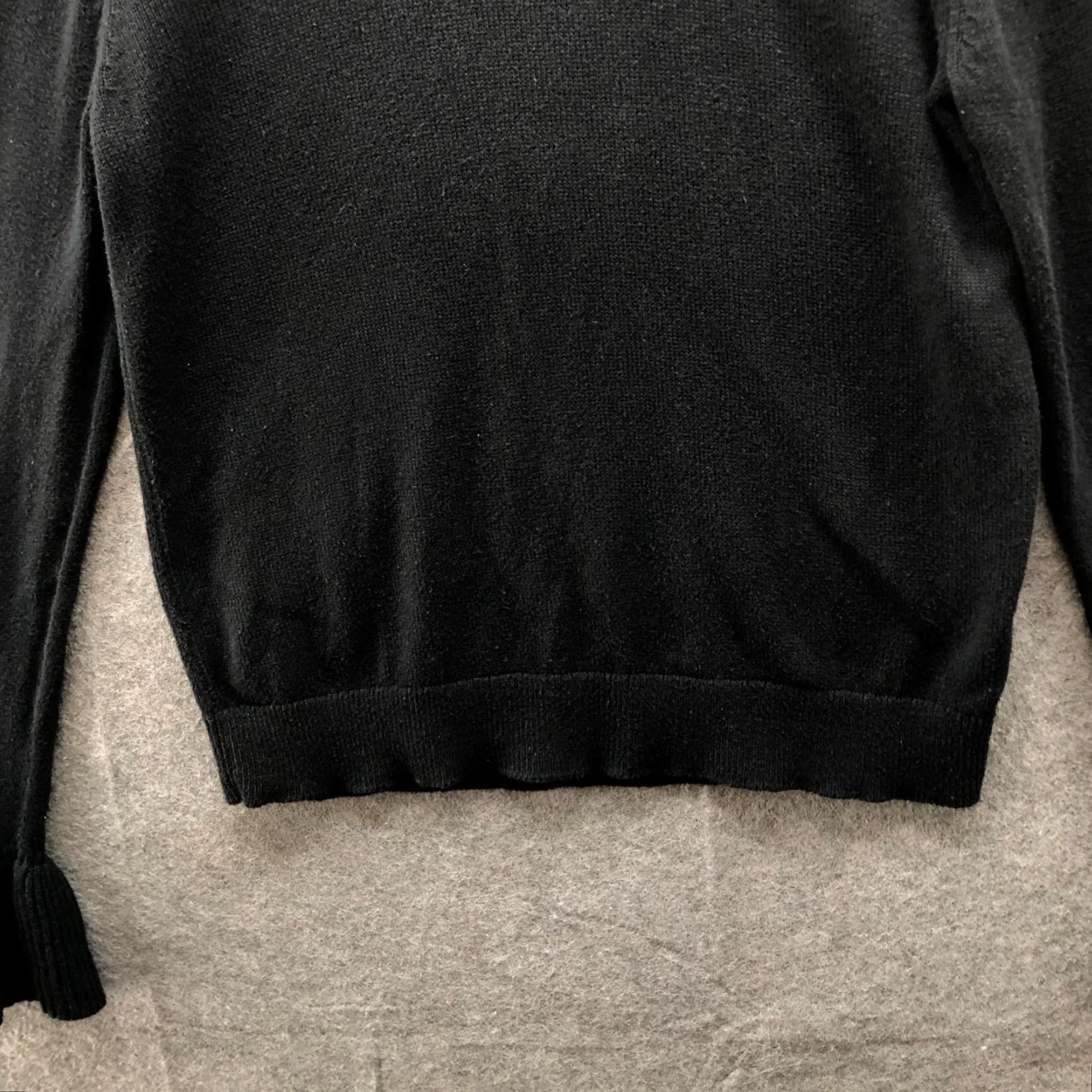 J.Crew J. Crew Bell Sleeve Sweater Womens S Black Crewneck Cotton Pullover Size S / US 4 / IT 40 - 4 Thumbnail
