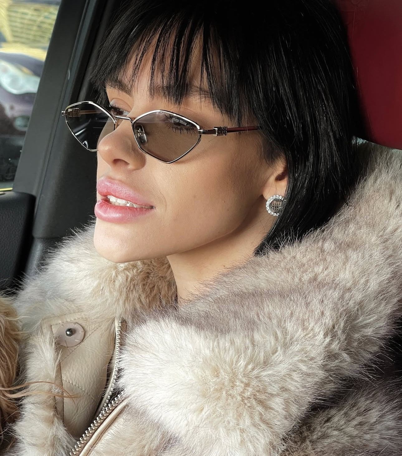 Miu Miu × Vintage NEW Miu Miu sunglasses SMU 56ZS ZVN-50K Size ONE SIZE - 3 Thumbnail