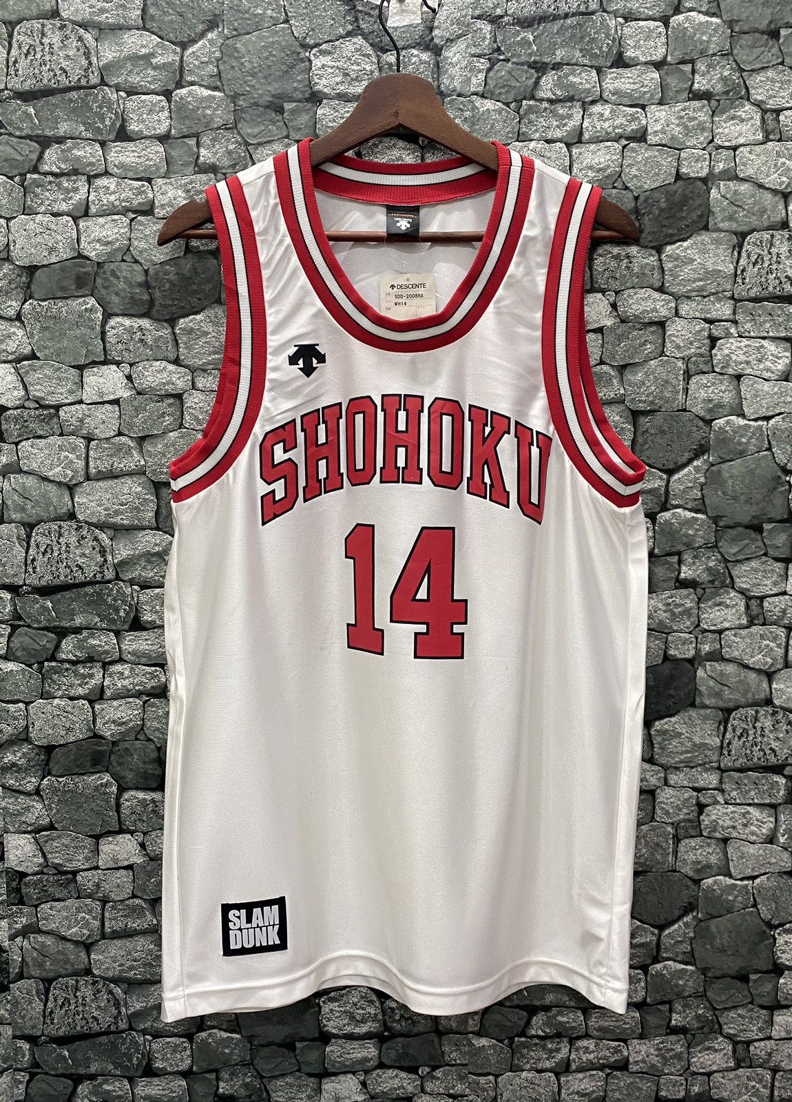 image of Descente x Vintage Best Offervintage Shohoku Slam Dunk Decente Jersey in White, Men's (Size Large)