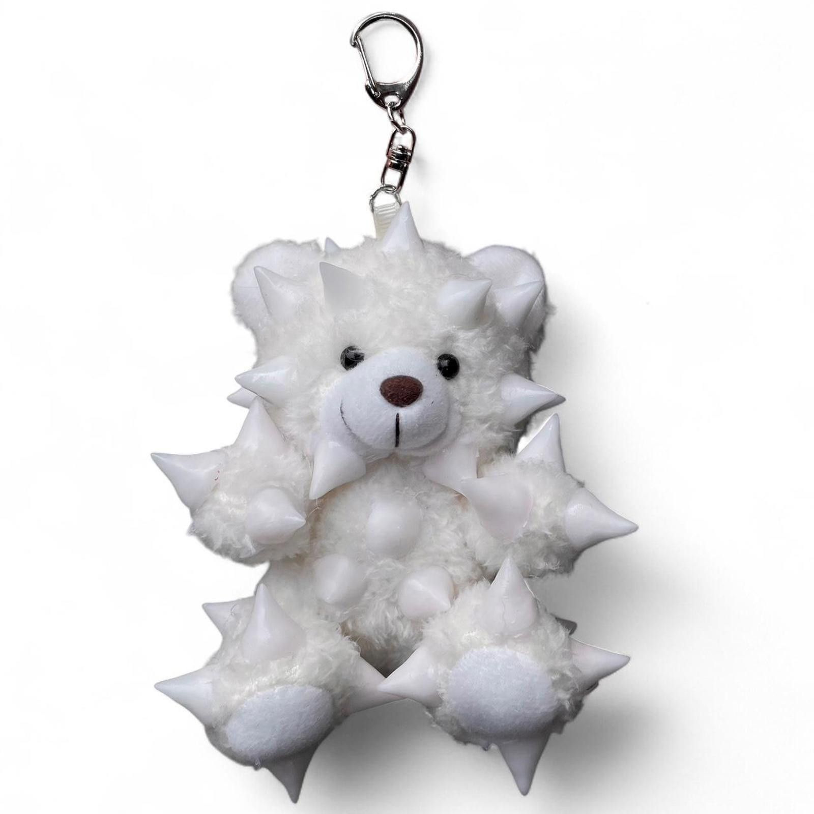 Other Teddy Bear Charm White Spiked Handmade Size ONE SIZE - 1 Thumbnail