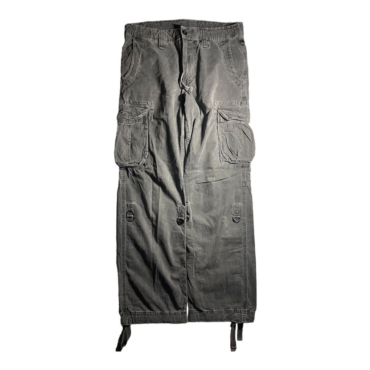 image of Japan Multipocket Military Cargo Pants in Washed Gray, Men's (Size 34)