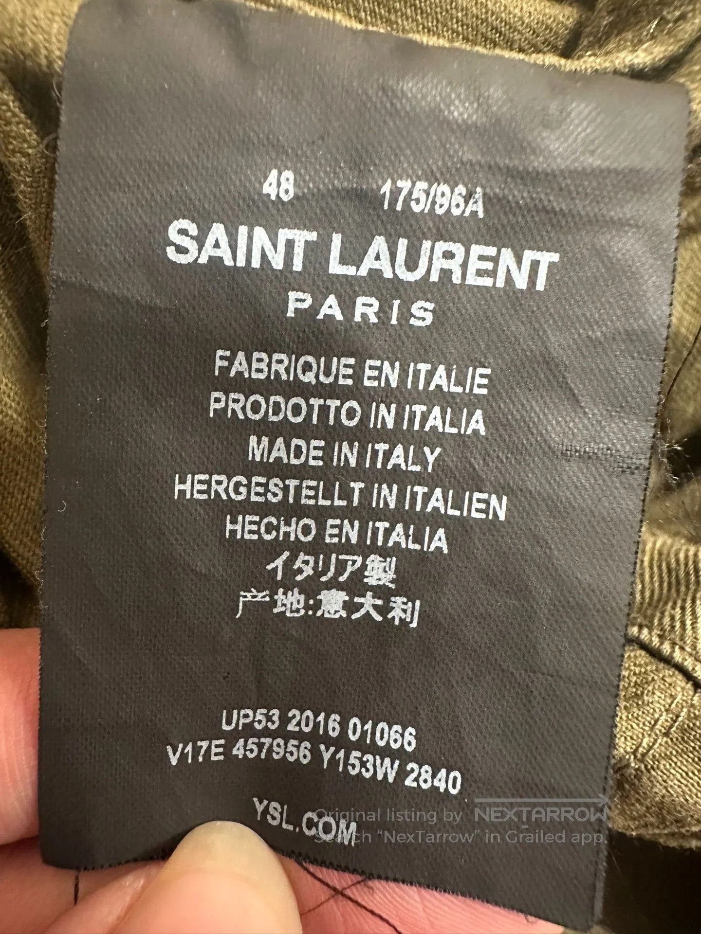 Saint Laurent Paris Saint Laurent Shark Utility Jacket Green. Size US M / EU 48-50 / 2 - 4 Thumbnail