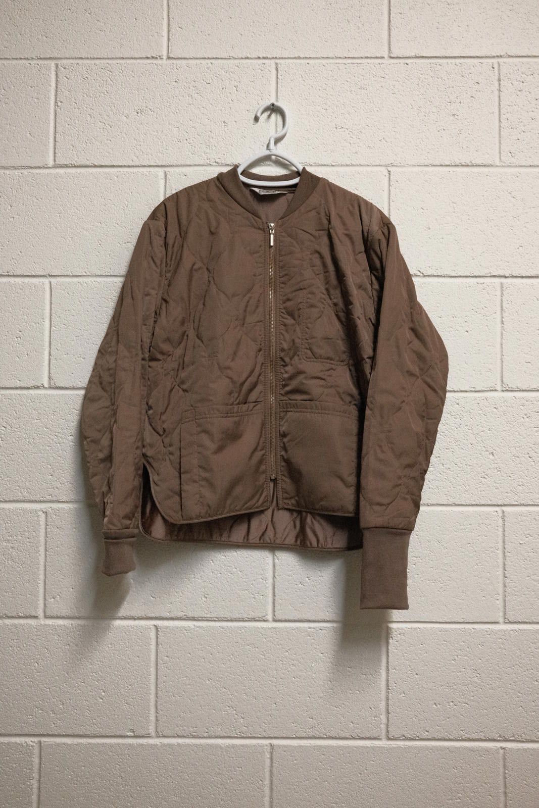 FiveBrother Five Brother Brown Quilted Bomber Jacket Size US M / EU 48-50 / 2 - 1 Thumbnail