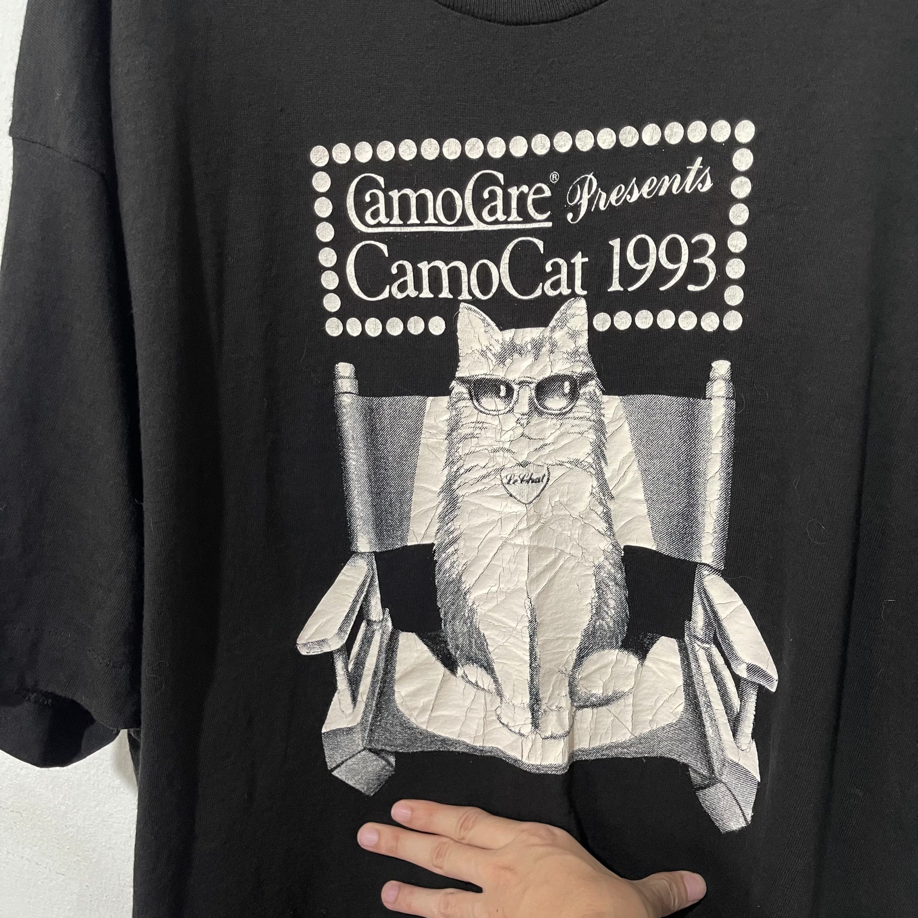 Vintage Vintage 90s Cat Shirt Size US XL / EU 56 / 4 - 2 Thumbnail