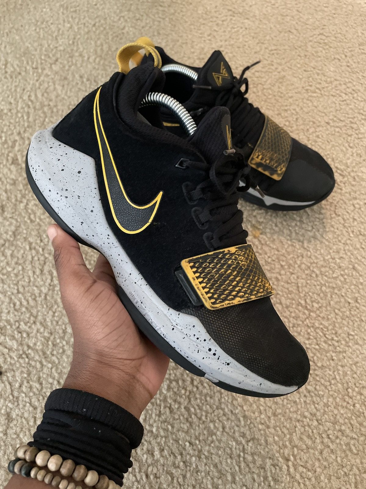 image of Nike Pg 1 Ep Black Shoes, Men's (Size 8.5)