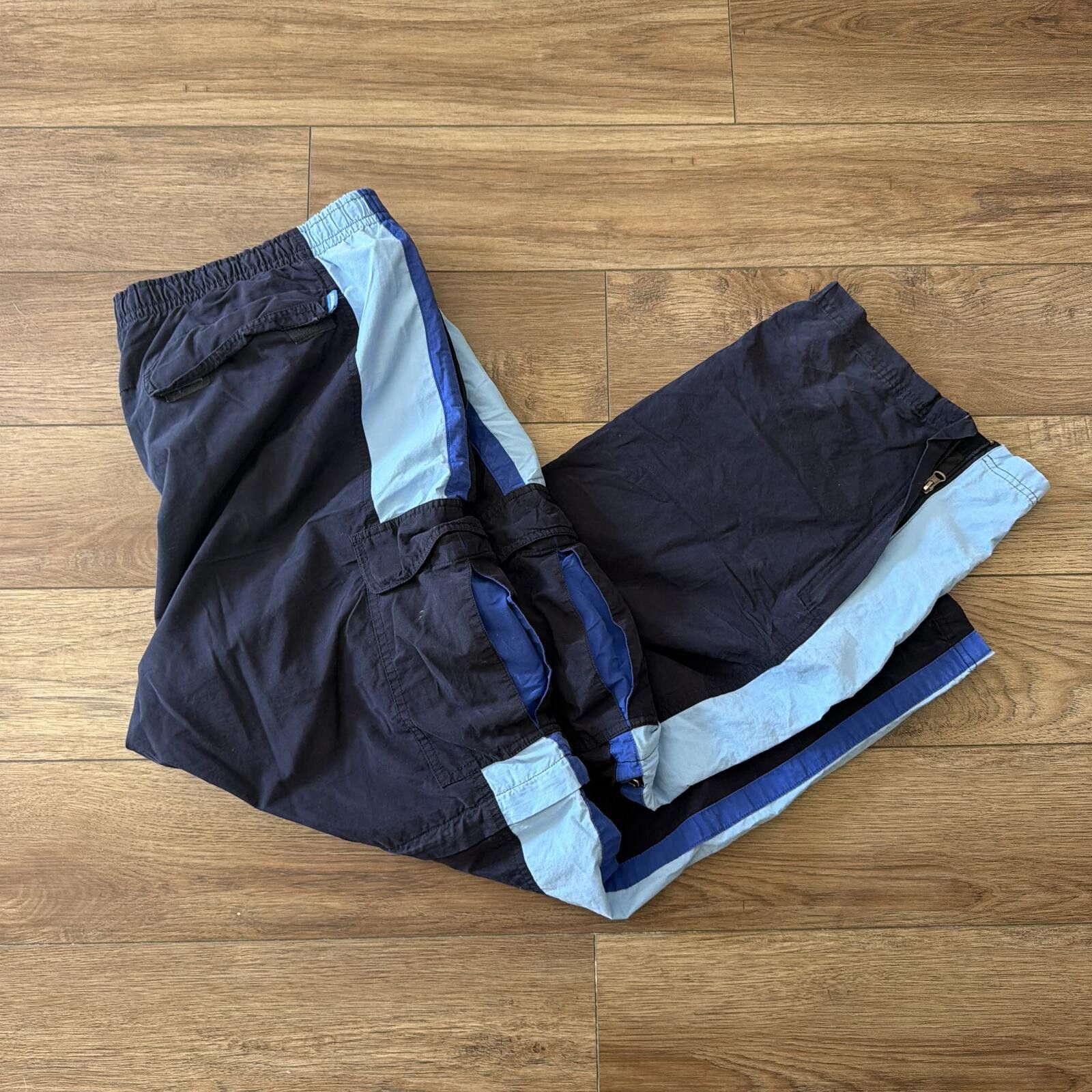 Other Vintage Y2K 90s Convertible Track Cargo Pants Wide Leg Skate Size US 36 / EU 52 - 1 Thumbnail