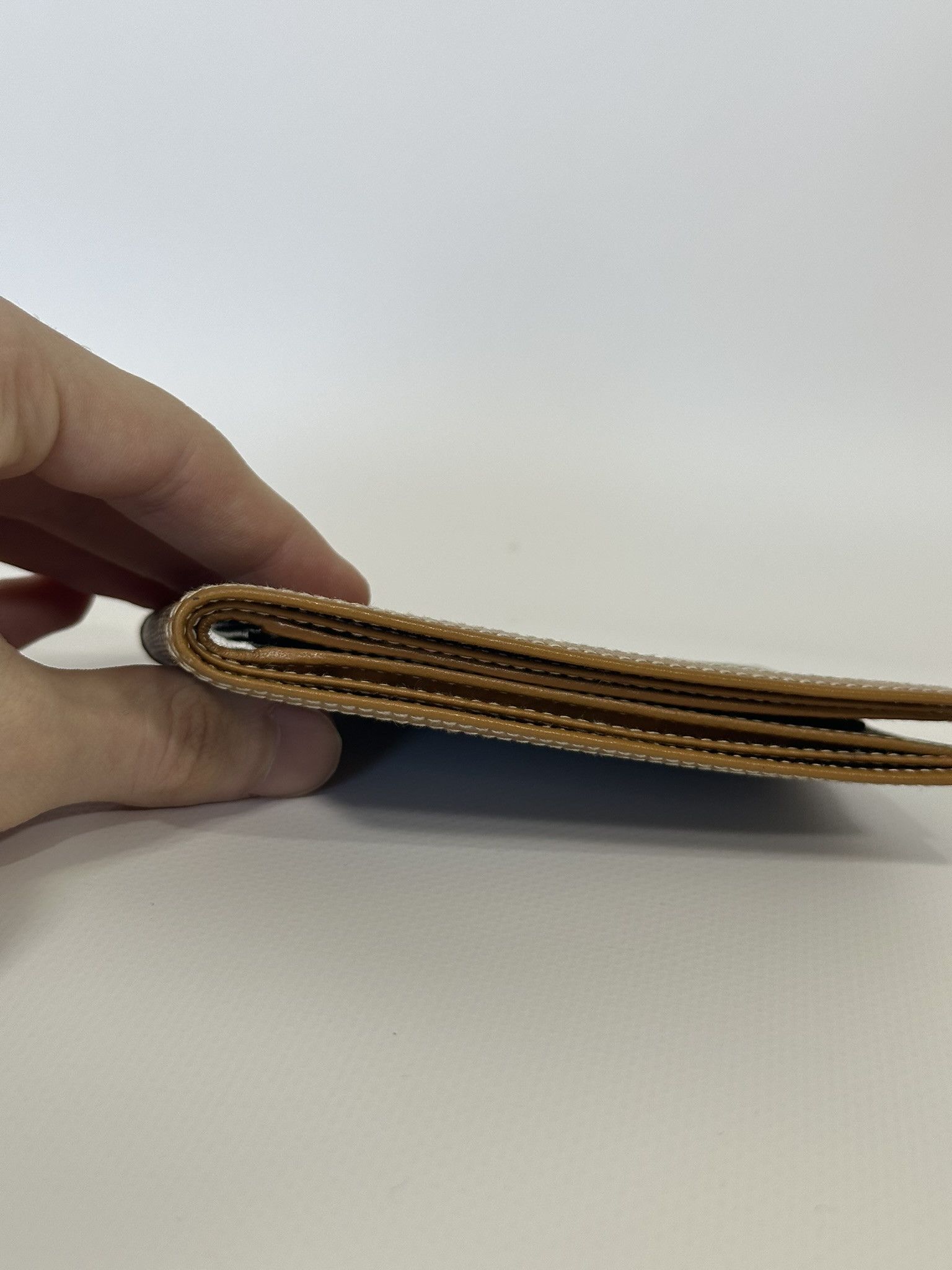 Gucci Gucci Wallet Vintage GG Monogram Canvas Leather Beige Size ONE SIZE - 5 Thumbnail