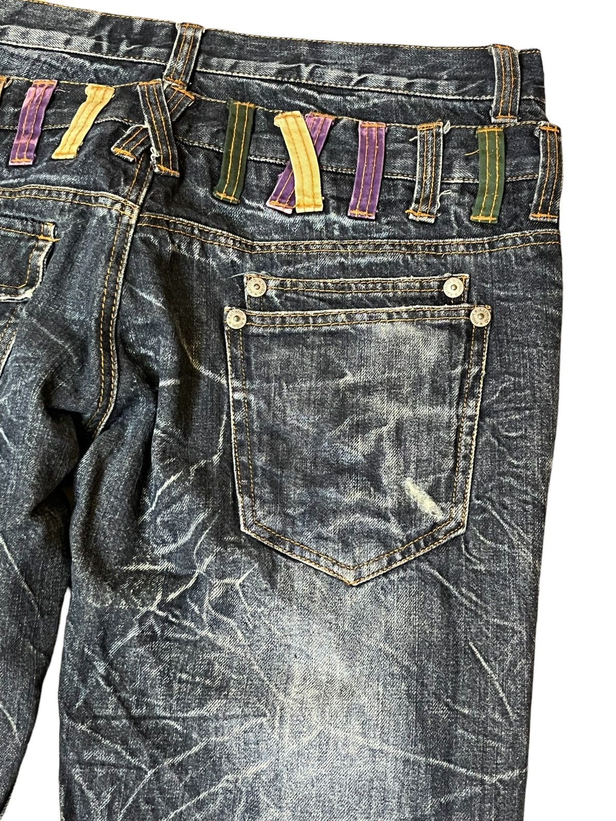 Japanese Brand SICK🔥JAPANESE BRAND "NYLAUS JEANS" DOUBLE WAIST JEANS Size US 34 / EU 50 - 8 Thumbnail
