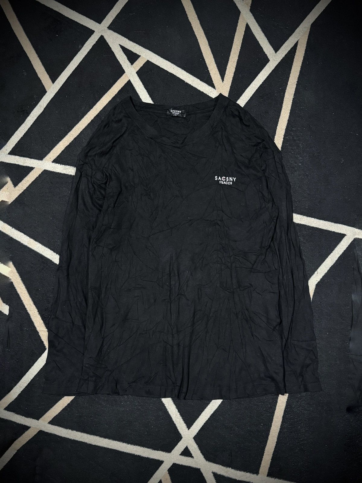 Yohji Yamamoto Yohji Yamamoto Black Long Sleeve Y'saccs Size US L / EU 52-54 / 3 - 1 Thumbnail