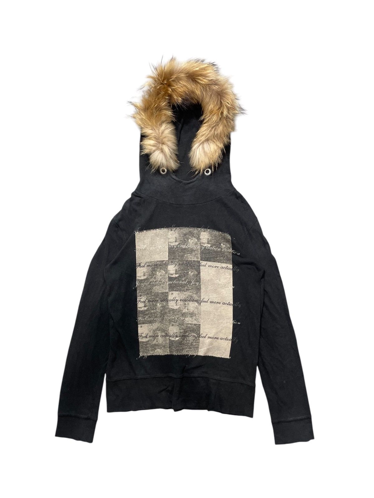 Japanese Brand × Vintage Dohc Poem Fur hoodie if6 style Size US M / EU 48-50 / 2 - 1 Thumbnail