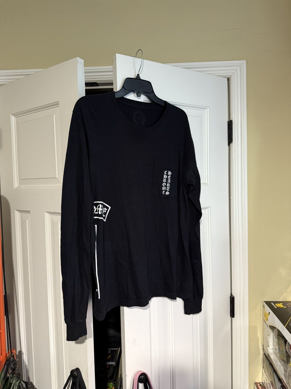 Chrome Hearts Black Multi-Logo Longsleeve T-shirt