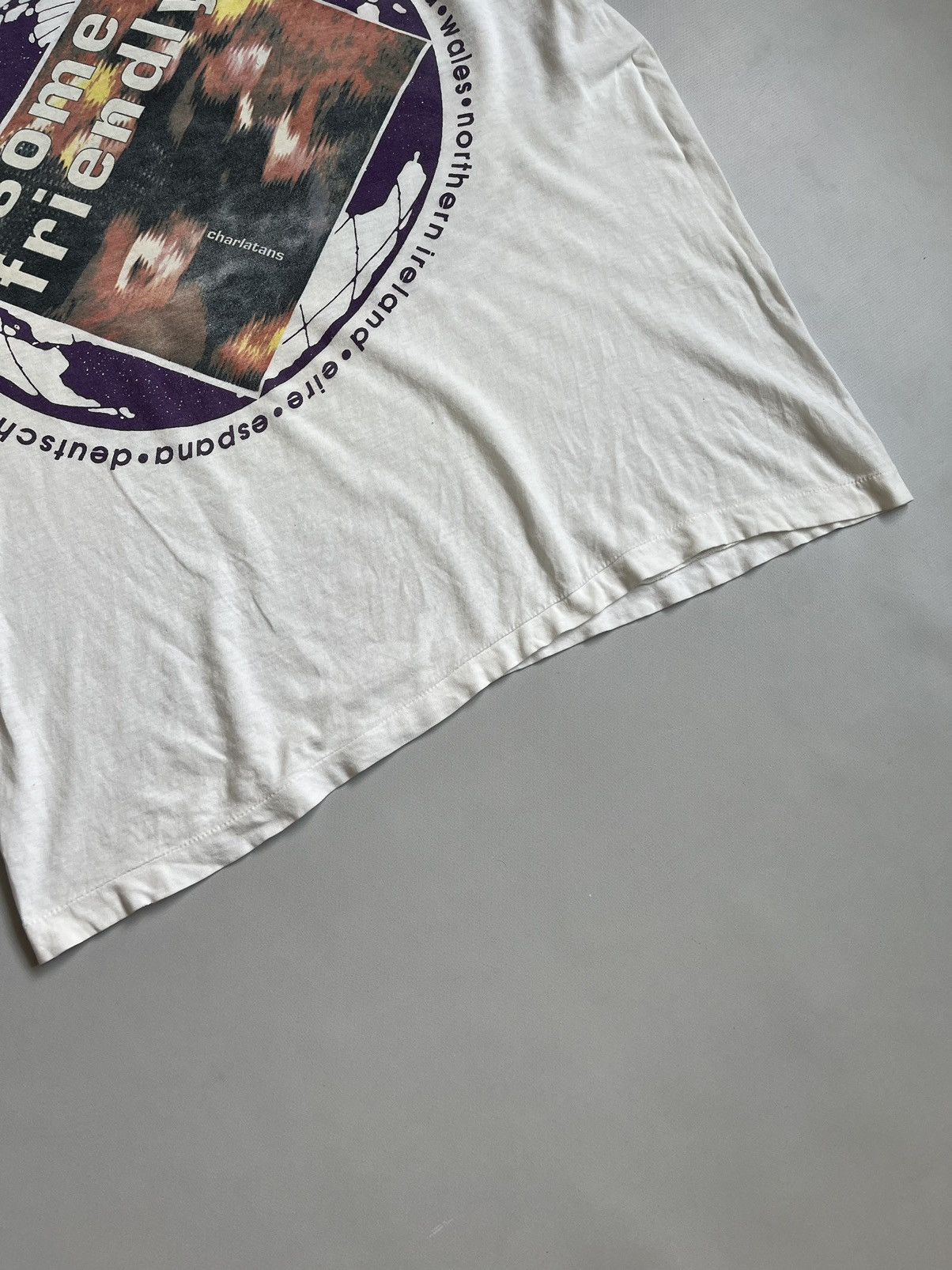 Band Tees × Vintage Vintage 90s Single Stitch Charlatans Some Friendly T-shirt Size US XL / EU 56 / 4 - 4 Thumbnail