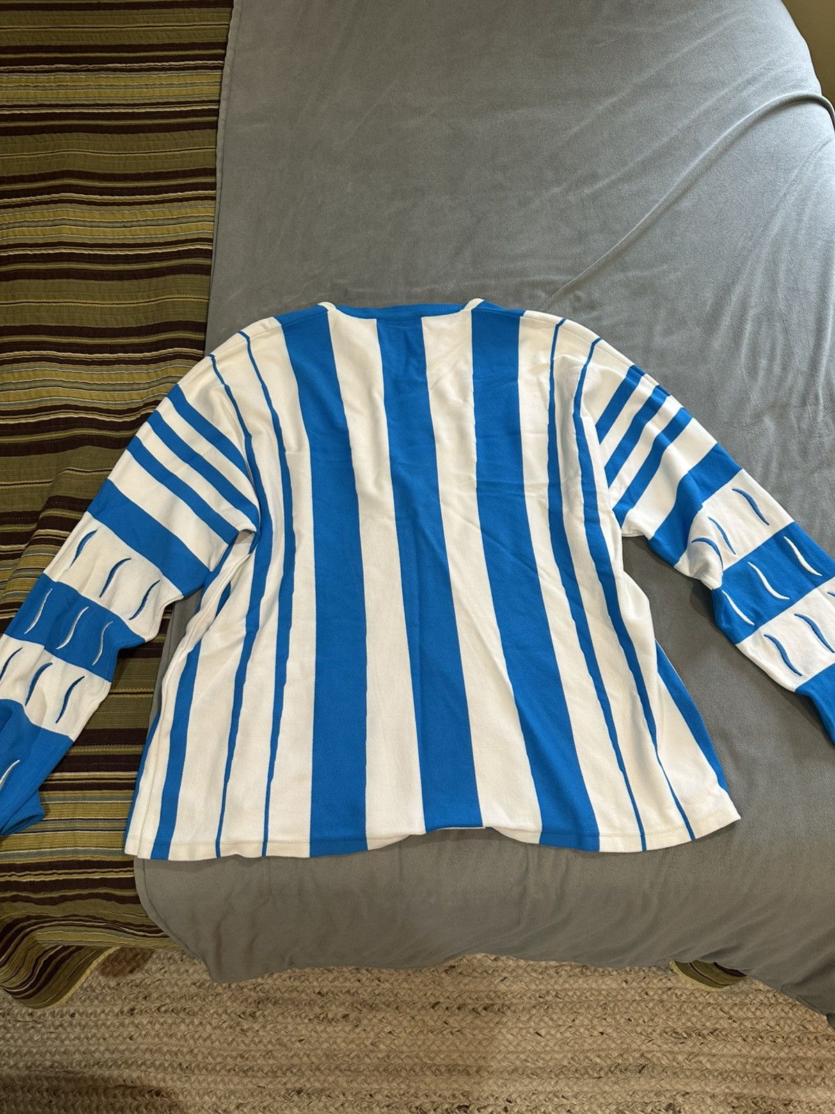 Kiko Kostadinov Kiki Kostadinov - Blue/White Hydra LS Shirt Size US XL / EU 56 / 4 - 2 Thumbnail