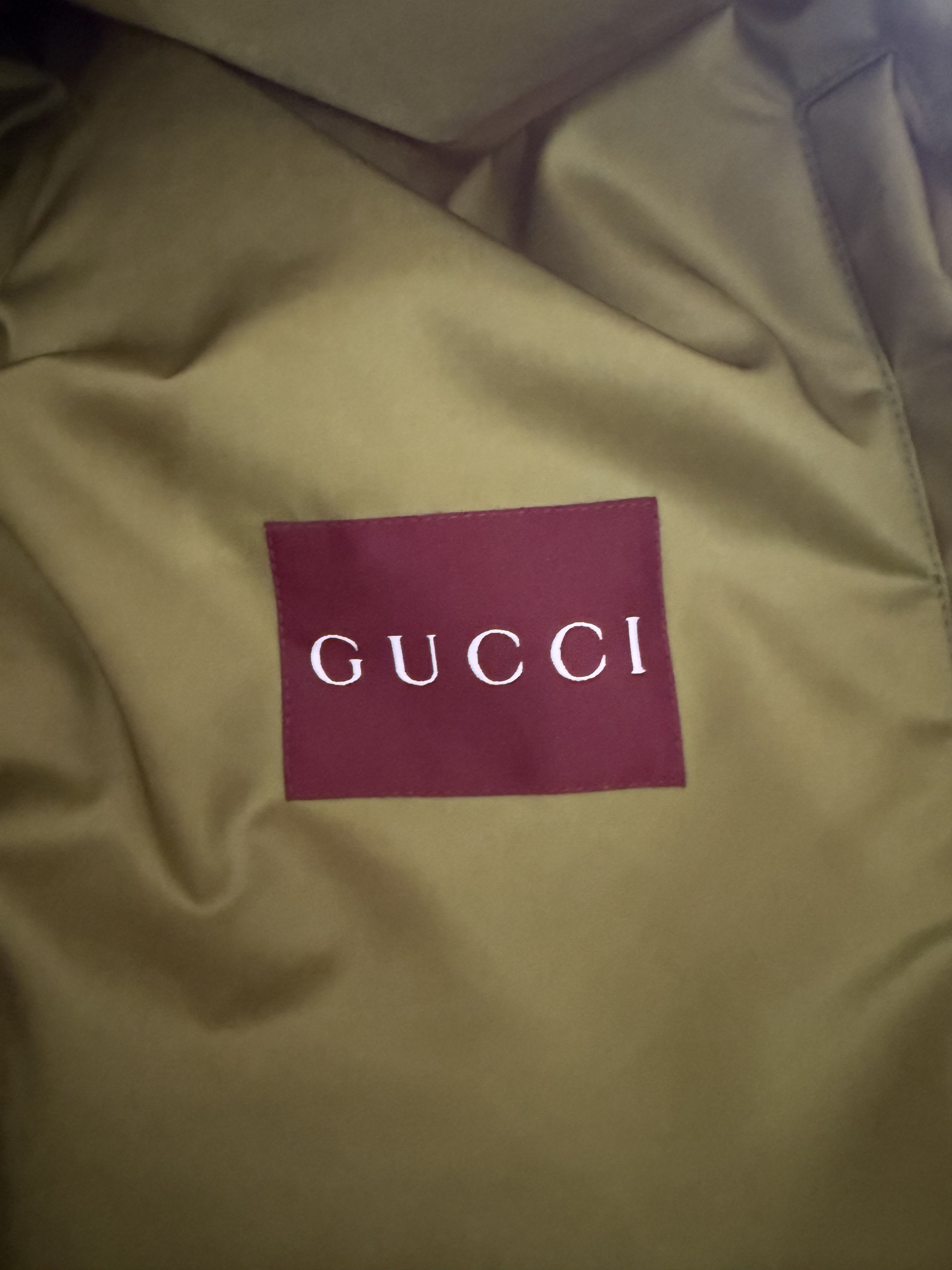 Gucci Runway FW '24 Logo-Appliquéd Padded Satin Bomber Jacket Size US M / EU 48-50 / 2 - 12 Thumbnail