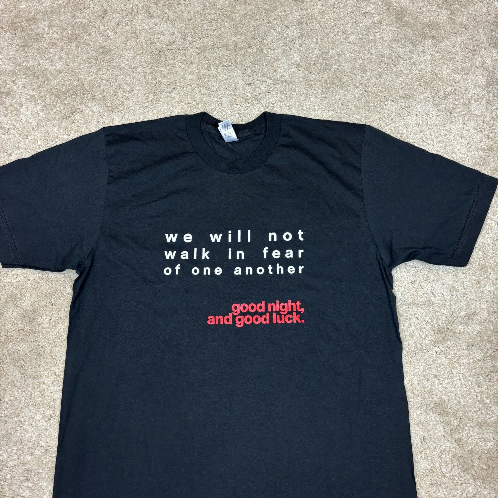 American Apparel Vintage Good Night And Good Luck Movie Promo Shirt Men's M Size US M / EU 48-50 / 2 - 2 Thumbnail