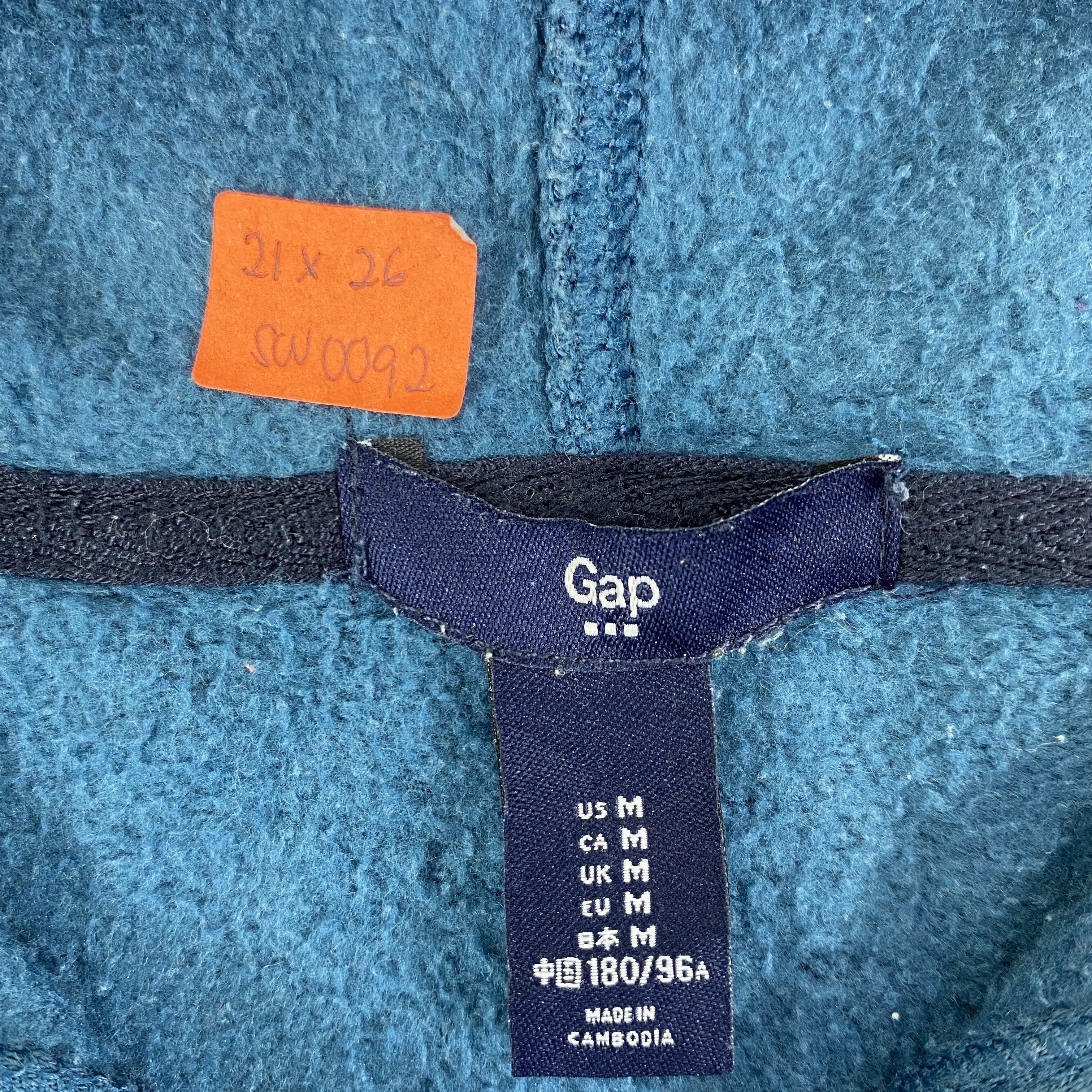Gap Vintage GAP Big Logo Zipper Hoodie -SW092 Size US S / EU 44-46 / 1 - 4 Thumbnail