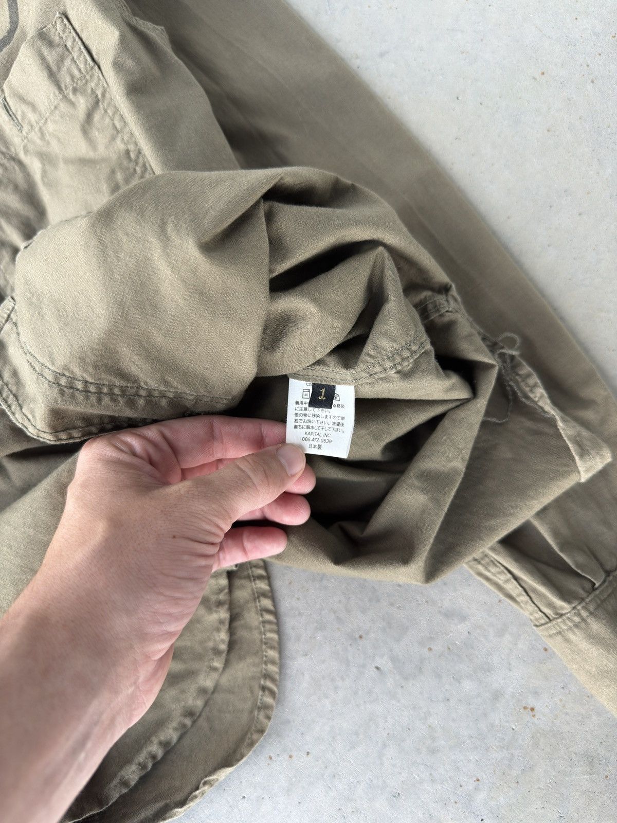 Kapital Kapital Military Green Long Sleeve Button Up Shirt Size US S / EU 44-46 / 1 - 5 Thumbnail