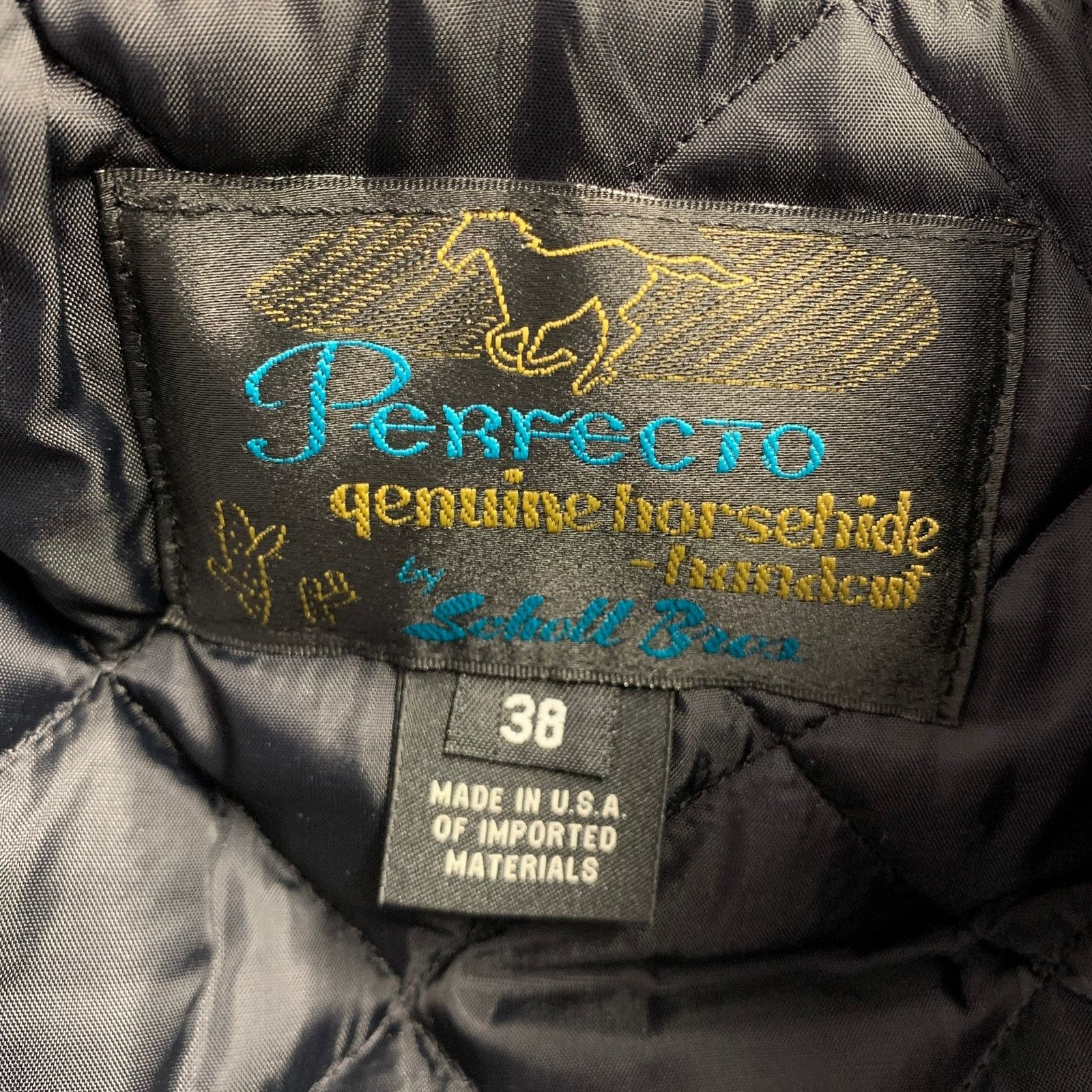Schott PERFECTO Black Leather Motorcycle Jacket Size US M / EU 48-50 / 2 - 4 Thumbnail