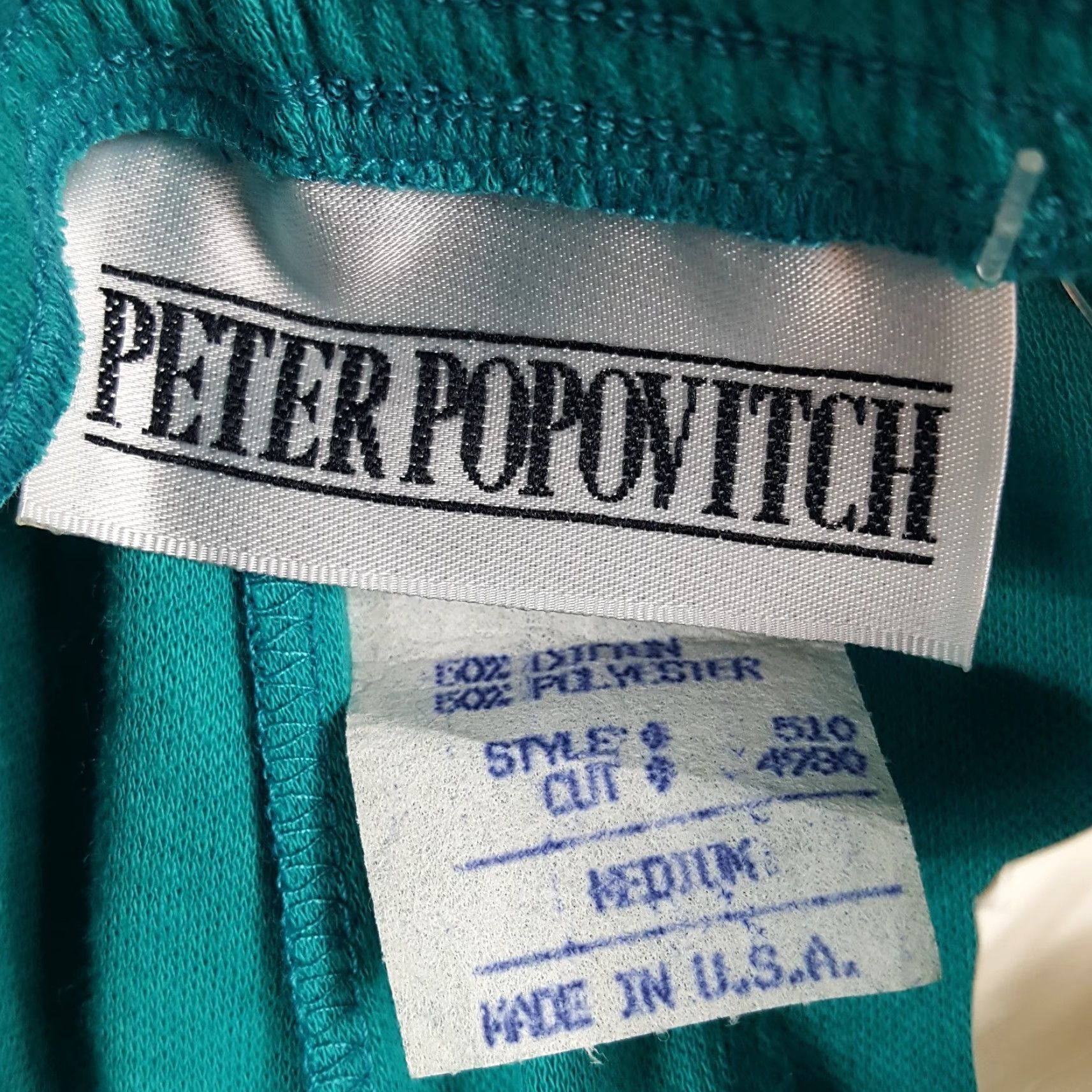 Vintage VINTAGE Vintage 80s Stretch Sweatpants Women's Size Medium Tapered Joggers Sweats Pants Blue Peter Popovitch Regular Men? No, Women. Size 32" / US 10 / IT 46 - 7 Thumbnail