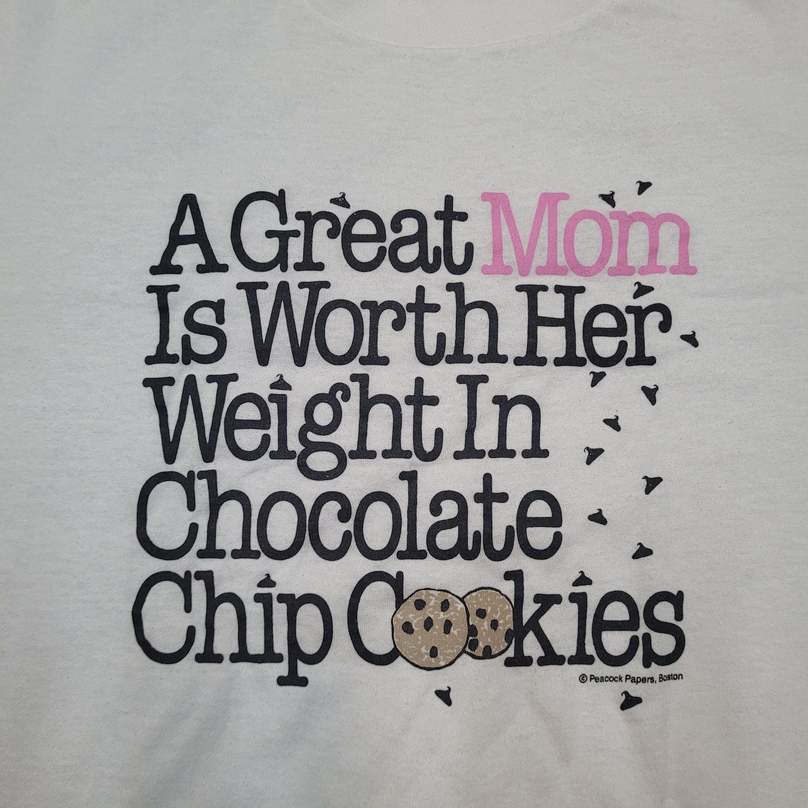Vintage VTG Funny Great Mom T-Shirt Chocolate Chip Cookies Womens M Size M / US 6-8 / IT 42-44 - 2 Thumbnail