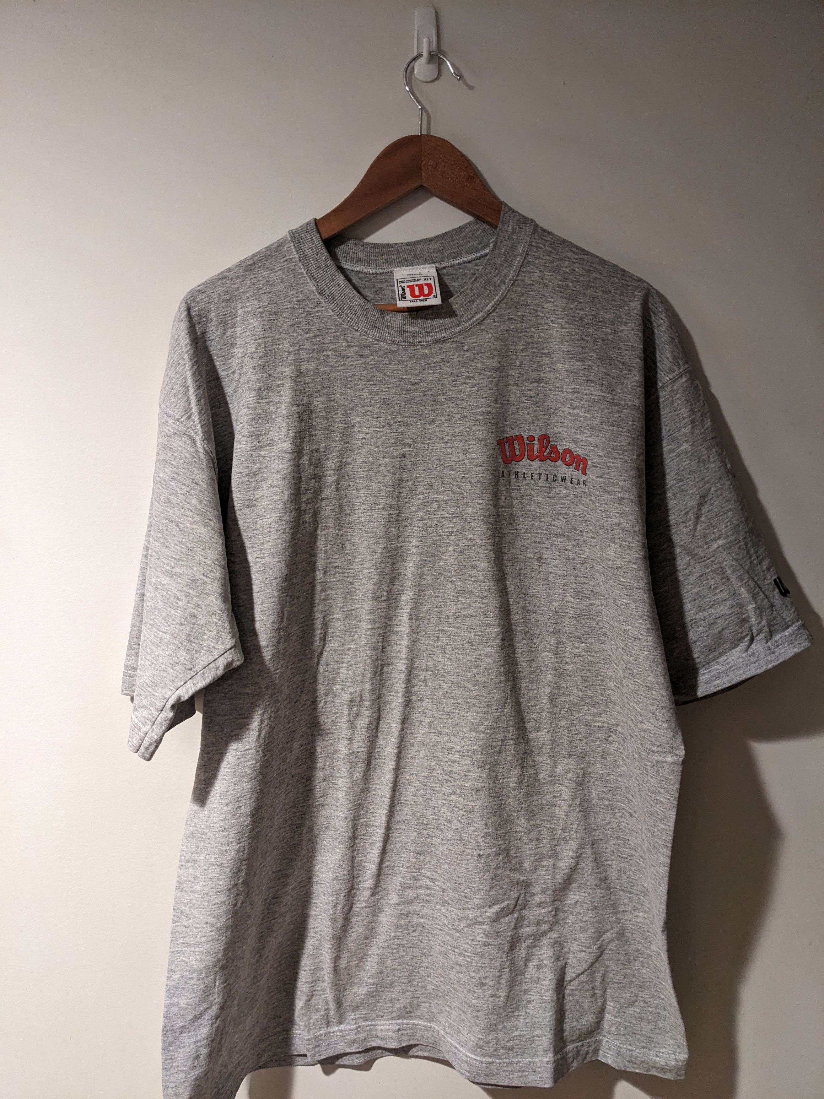 Vintage × Wilson Vintage 90s Wilson Athletic Essential Logo XLT T-Shirt Size US XL / EU 56 / 4 - 1 Thumbnail